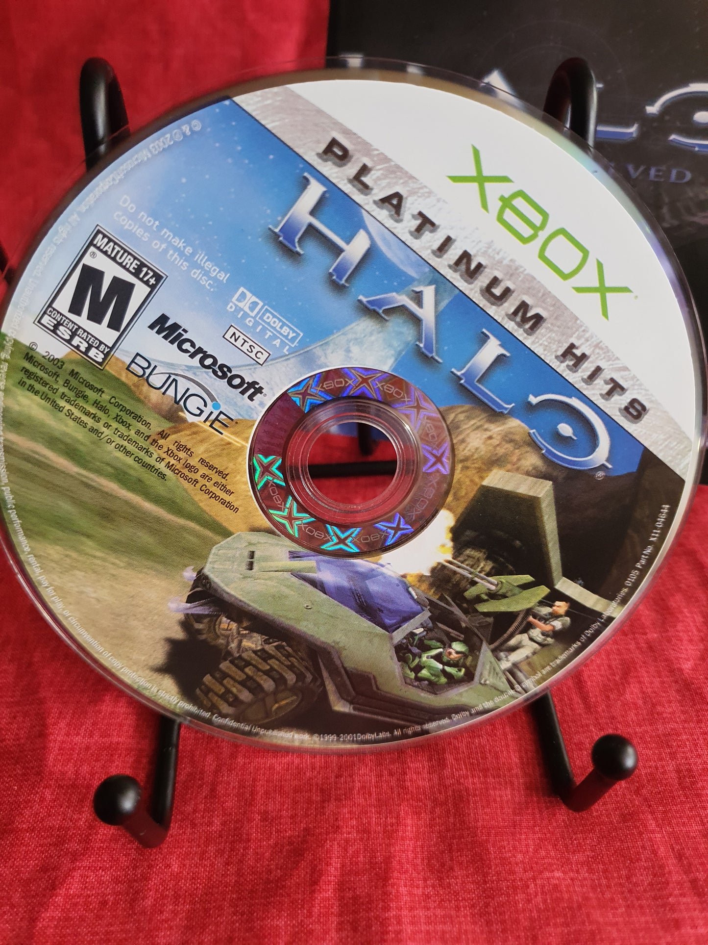 Halo: Combat Evolved Xbox 2001 Best of Platinum Hits Game Disc Near Mint Tested