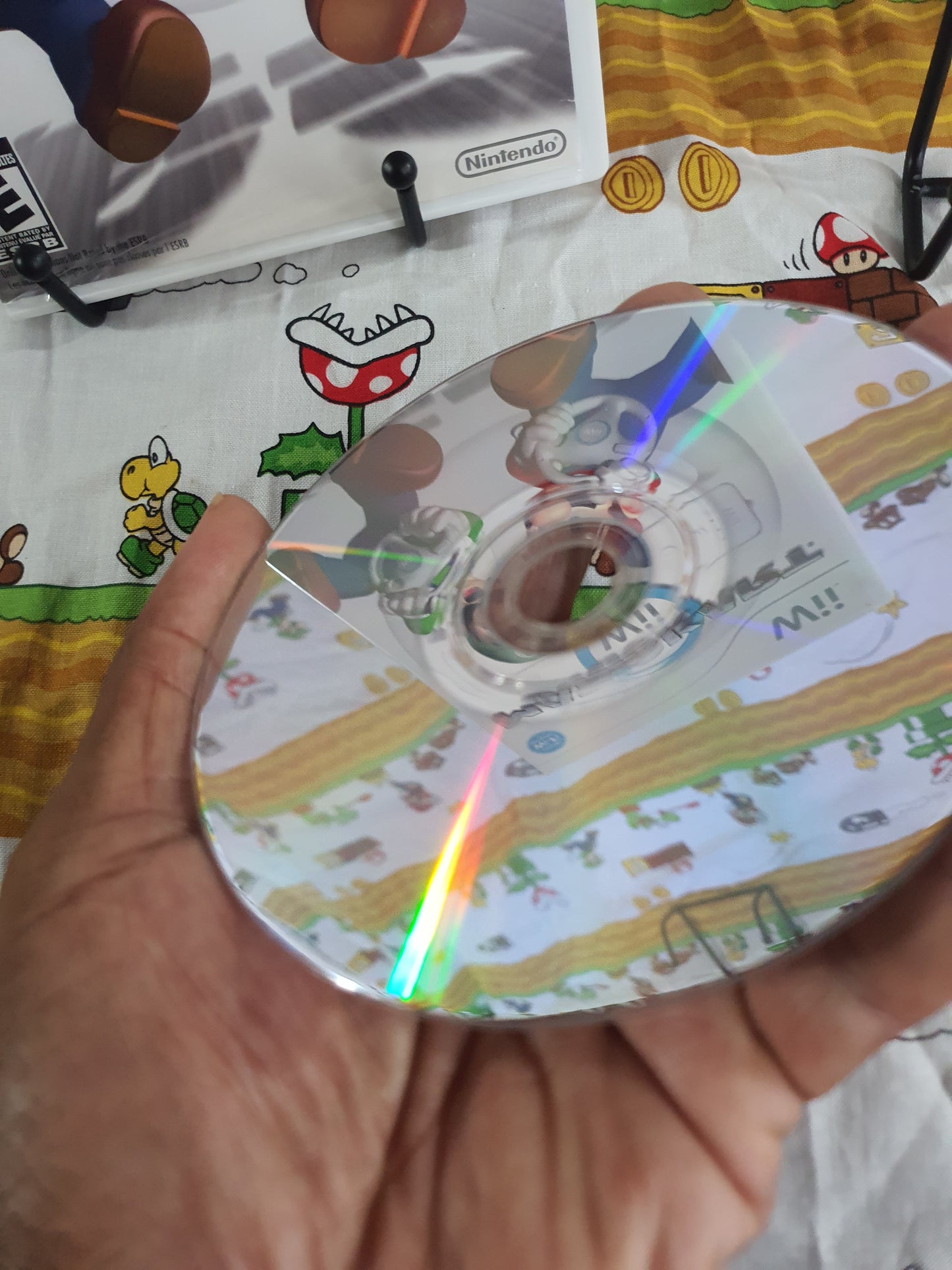 Mario Kart Bundled Wheel (Nintendo Wii, 2008) Game Disc Near Mint RVL-RMCE-USA