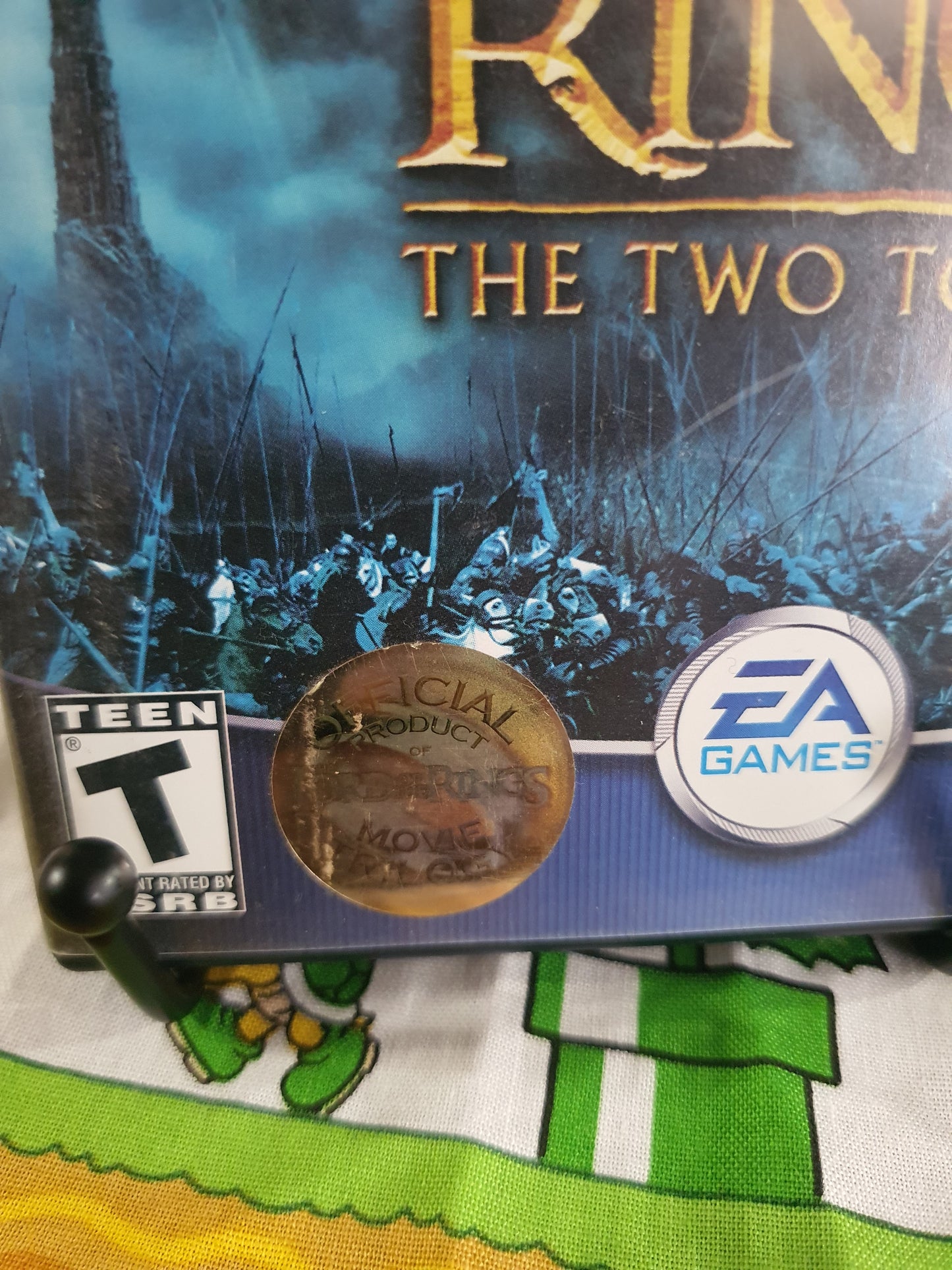 Lord of the Rings The Two Towers (PlayStation 2, 2004) Official Halo Sticker NM
