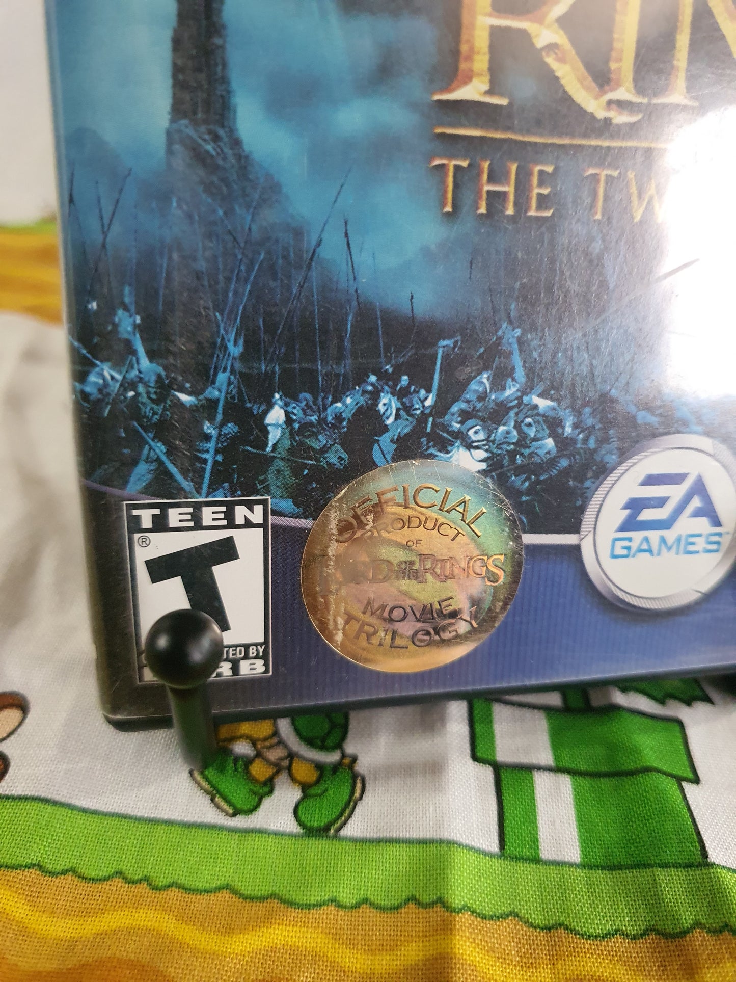 Lord of the Rings The Two Towers (PlayStation 2, 2004) Official Halo Sticker NM