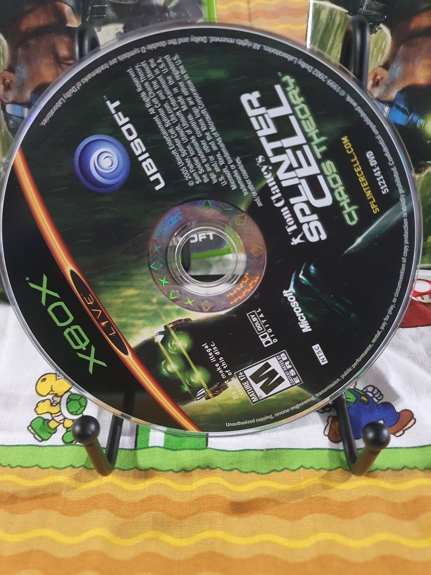 Splinter Cell Chaos Theory Microsoft Xbox 2005 Complete Registration Card Mint