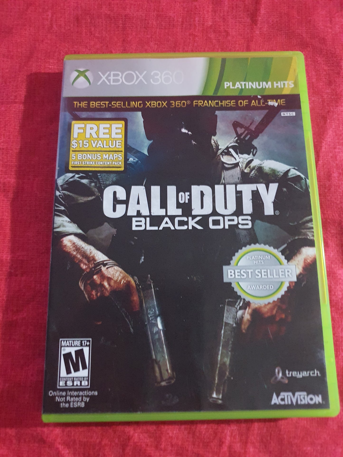 Call of Duty Black Ops Microsoft Xbox 360 Complete Manual Near Mint Free Ship