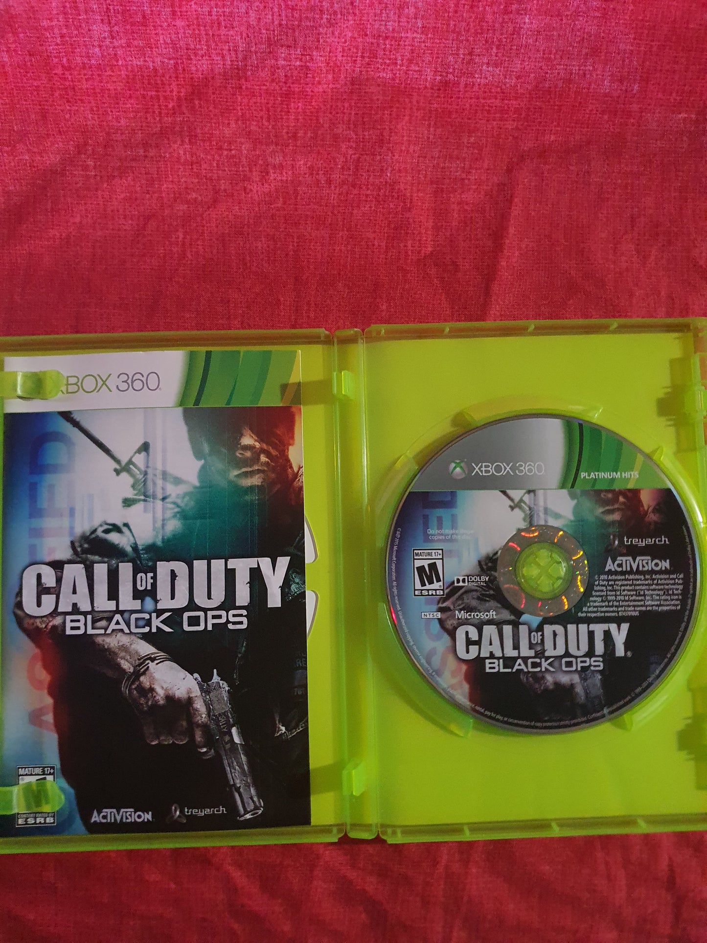 Call of Duty Black Ops Microsoft Xbox 360 Complete Manual Near Mint Free Ship