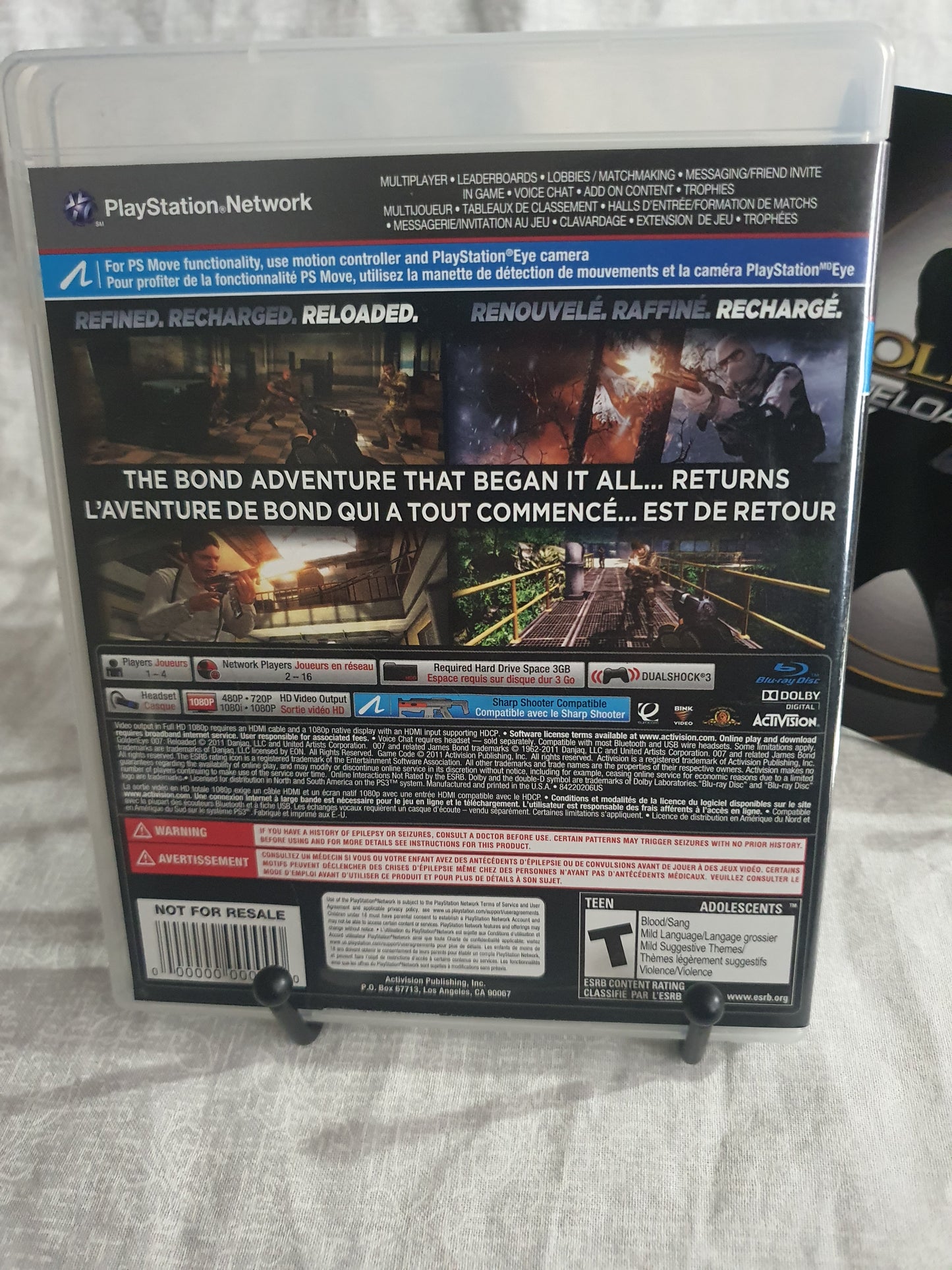 GoldenEye 007 Reloaded (Playstation 3, 2011) Complete Near Mint Clean Tested NM
