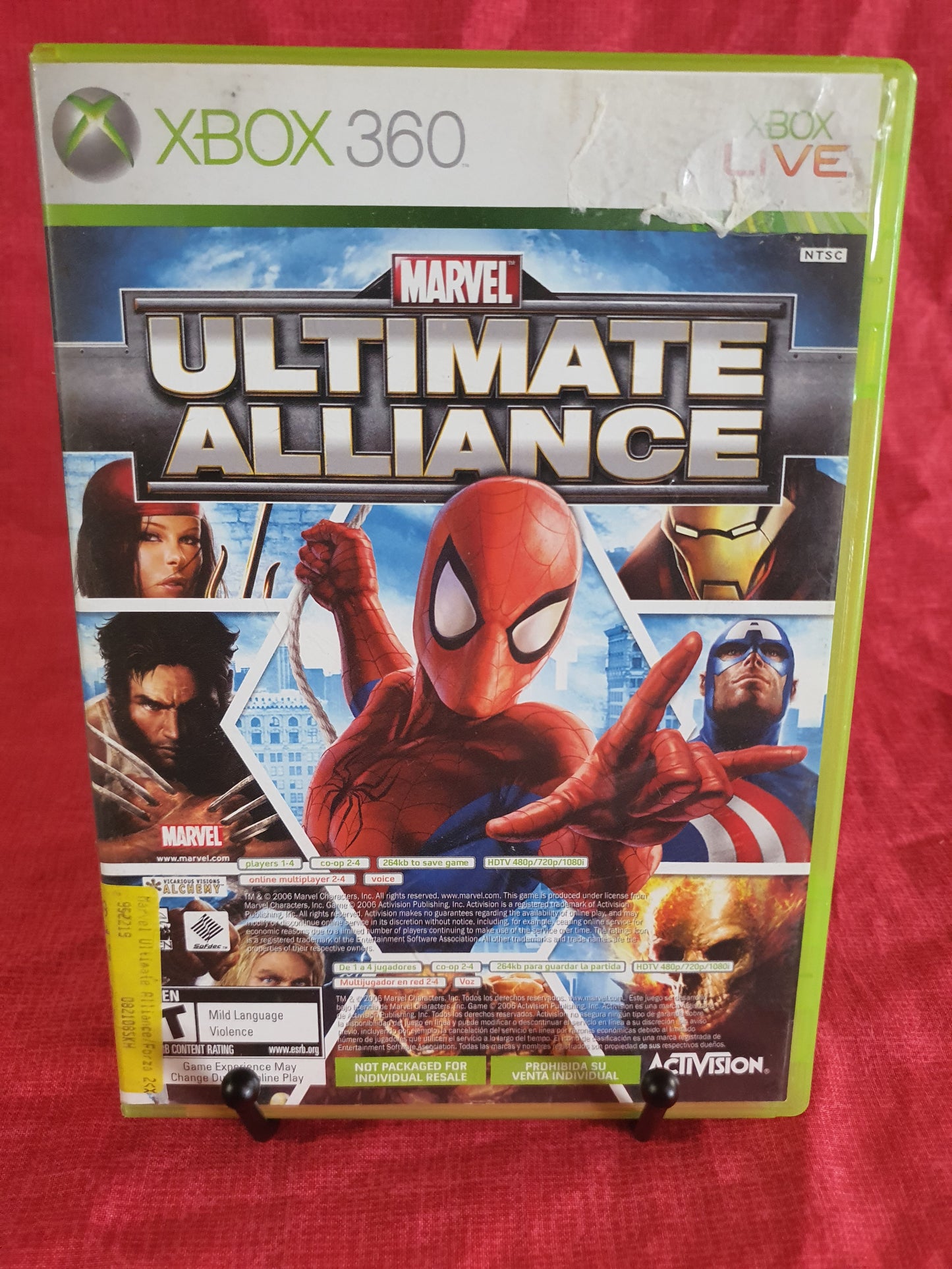 Marvel: Ultimate Alliance & Forza 2 Motorsports Complete CIB 2 Discs Near Mint