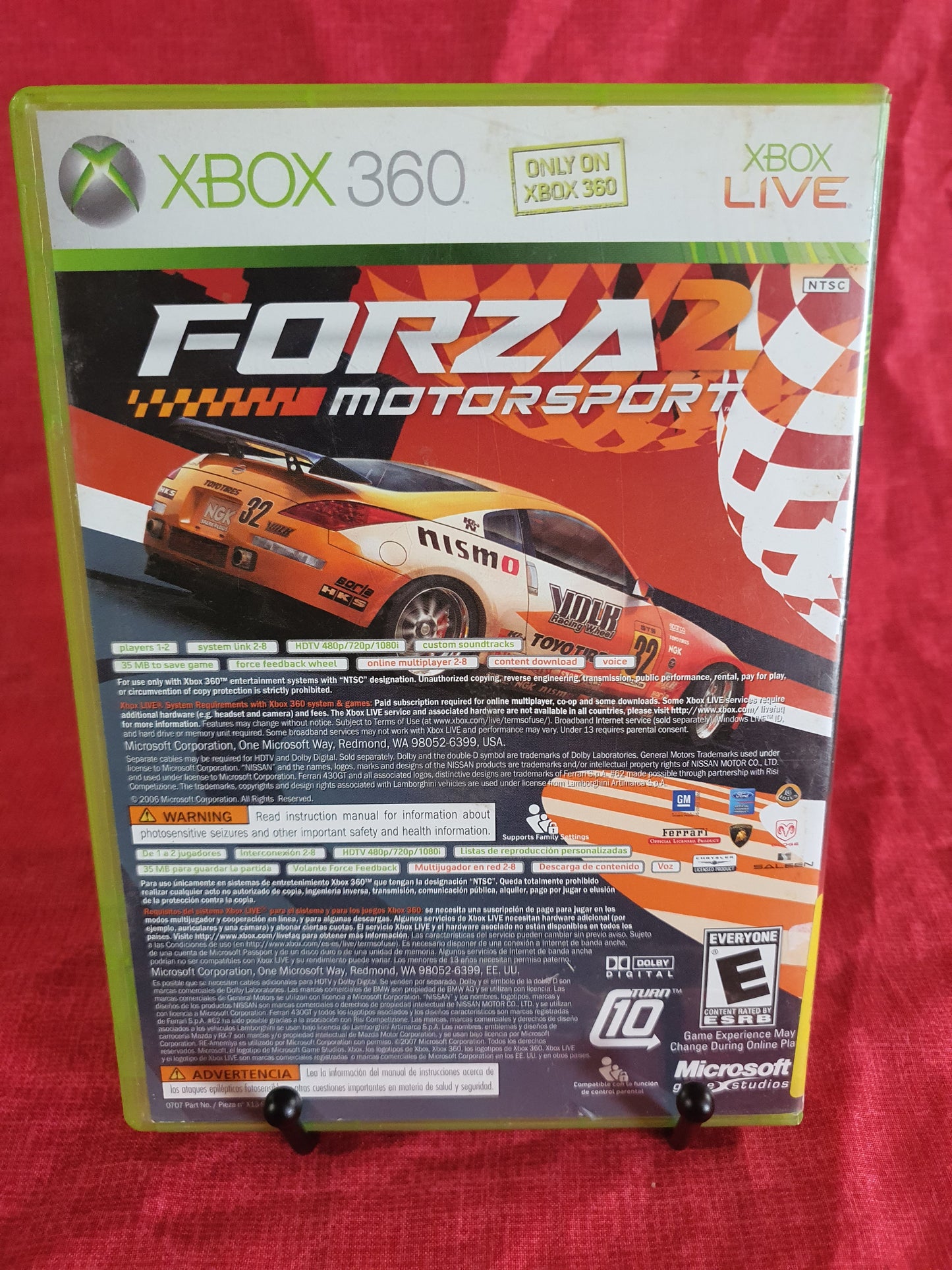 Marvel: Ultimate Alliance & Forza 2 Motorsports Complete CIB 2 Discs Near Mint