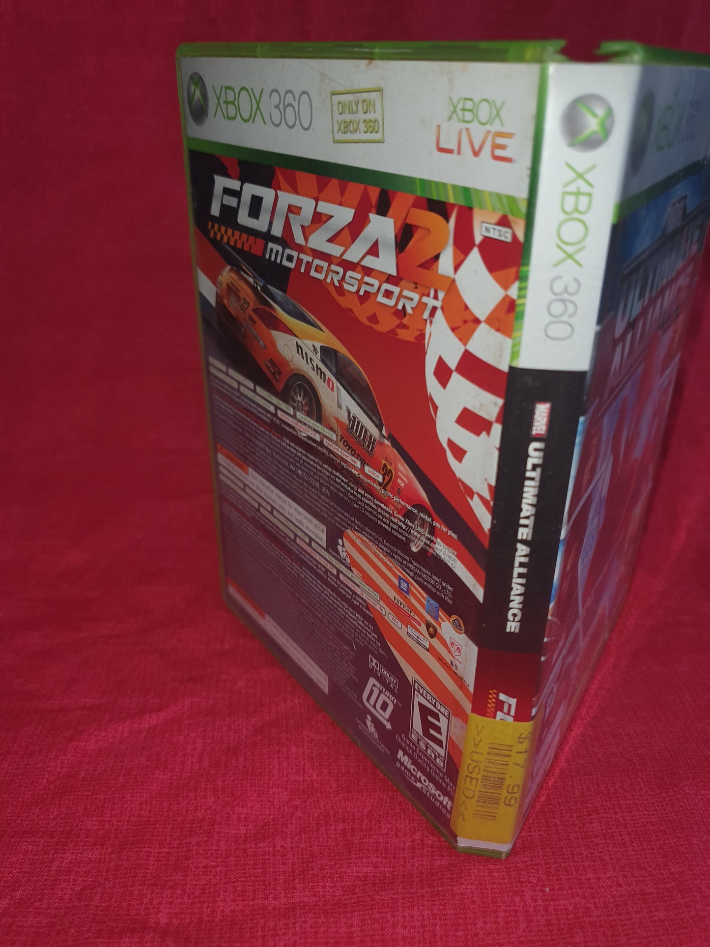 Marvel: Ultimate Alliance & Forza 2 Motorsports Complete CIB 2 Discs Near Mint