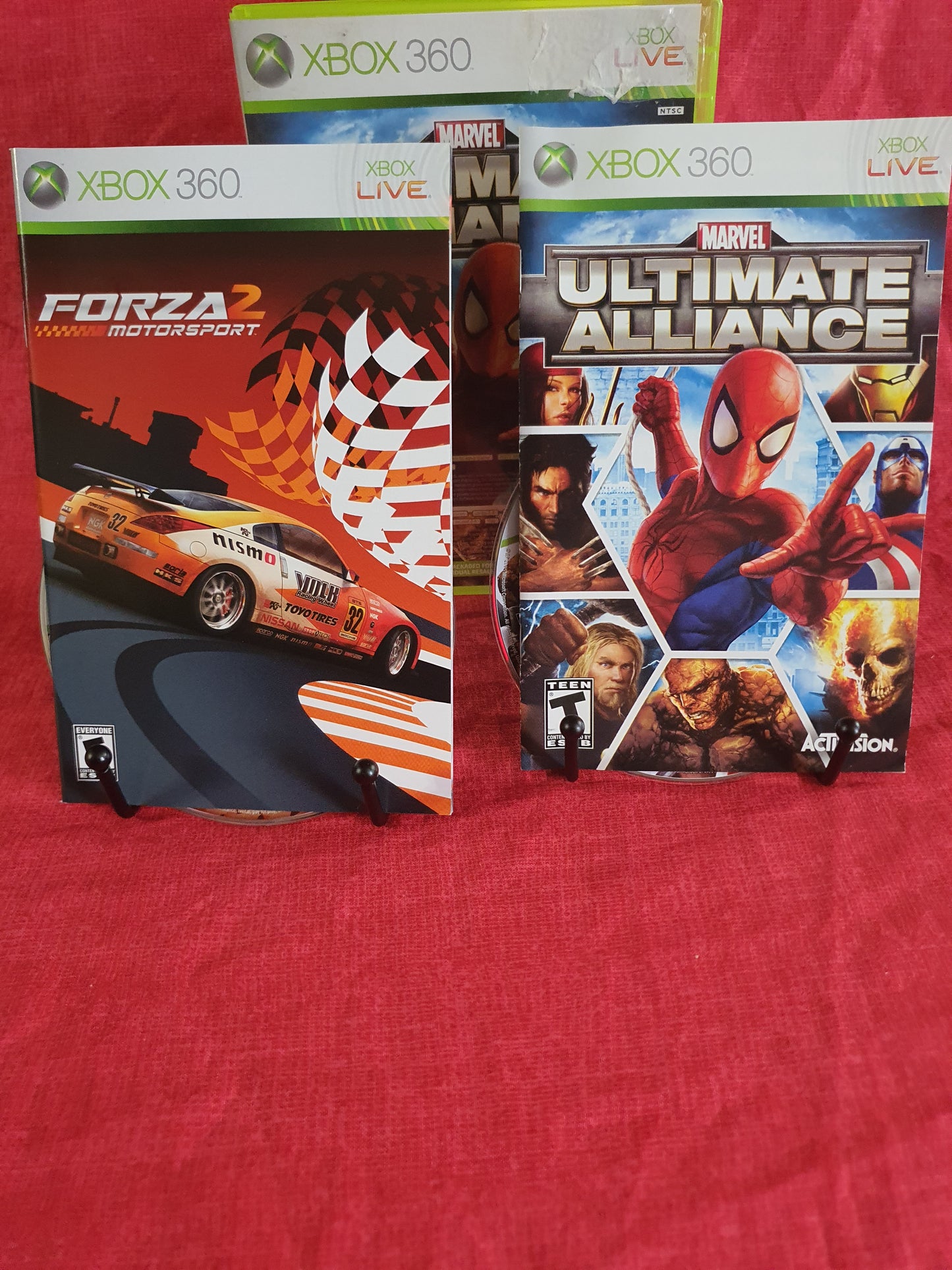 Marvel: Ultimate Alliance & Forza 2 Motorsports Complete CIB 2 Discs Near Mint