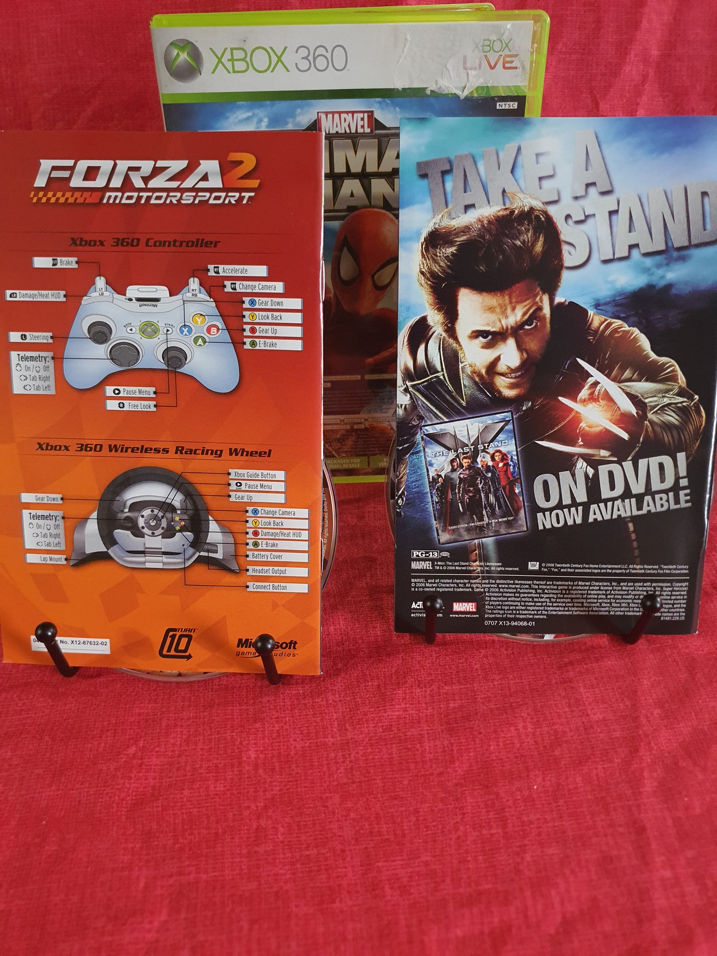 Marvel: Ultimate Alliance & Forza 2 Motorsports Complete CIB 2 Discs Near Mint