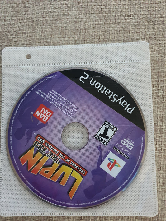 Lupin the 3rd: Treasure of the King (PlayStation 2, 2004) Game Disc Near Mint