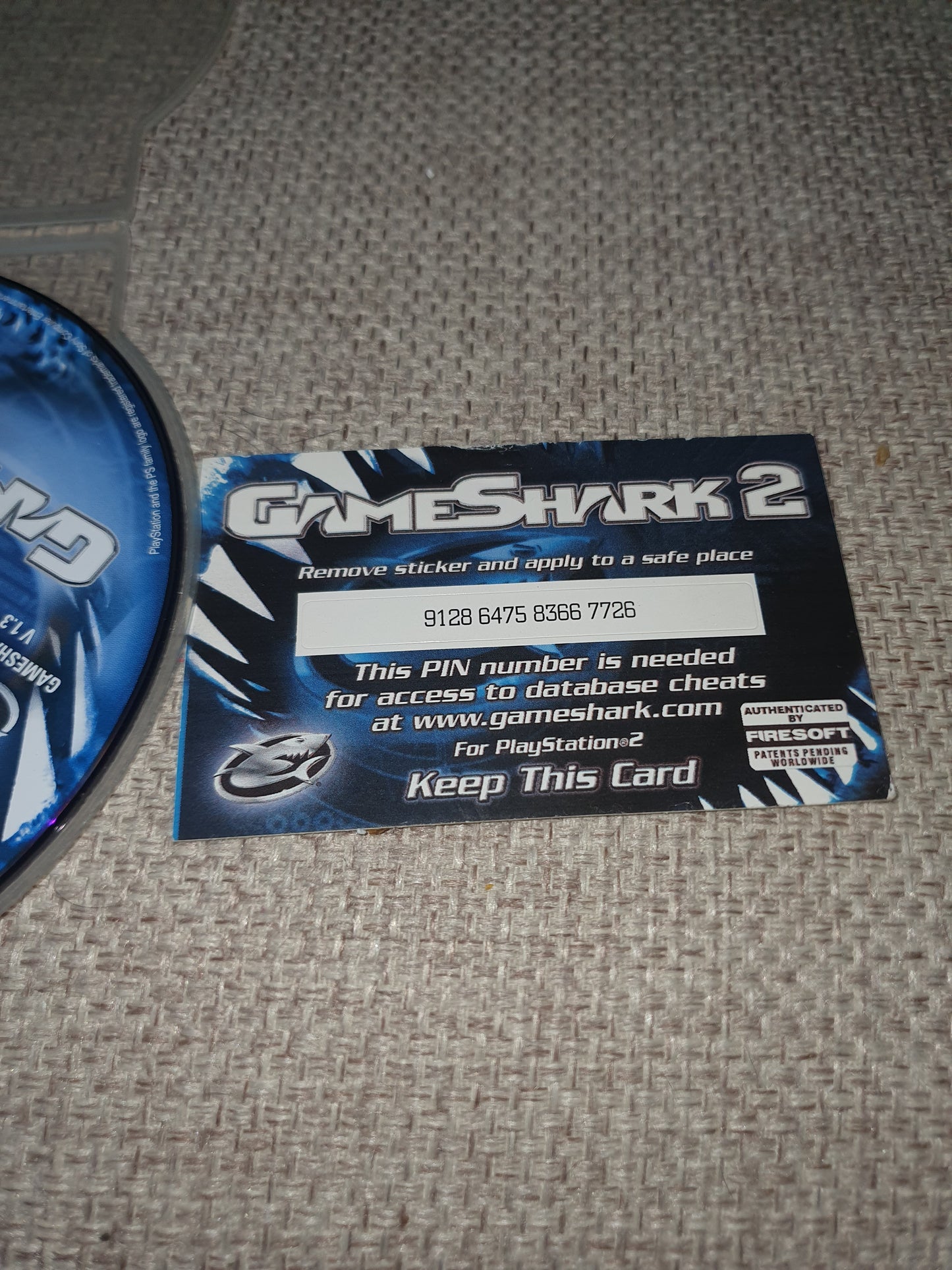 Gameshark 2 V 1.3 Cheat Codes 2007 (Sony PlayStation 2, PS2) Disc Only