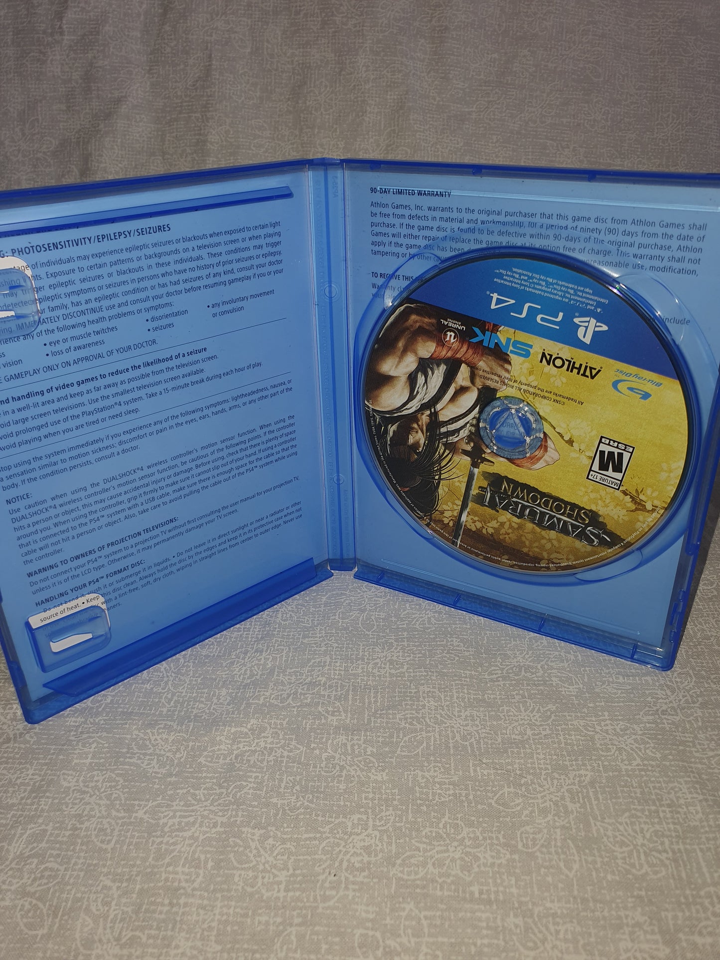 Samurai Showdown (Sony PlayStation 4, 2019) Complete Game Disc Very Good CIB VG