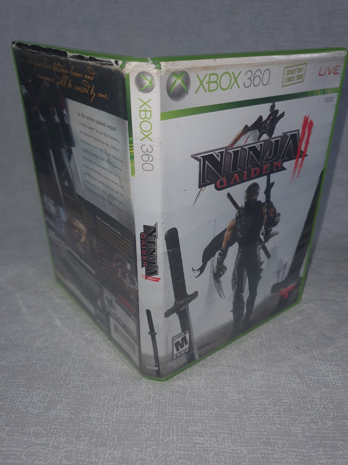 Ninja Gaiden II 2 (Microsoft Xbox 360) Videogame Disc Near Mint Tested Complete