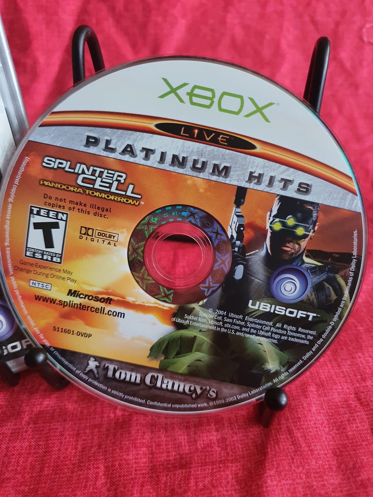 Splinter Cell Pandora Tomorrow (Microsoft Xbox, 2004) Videogame Disc Near Mint