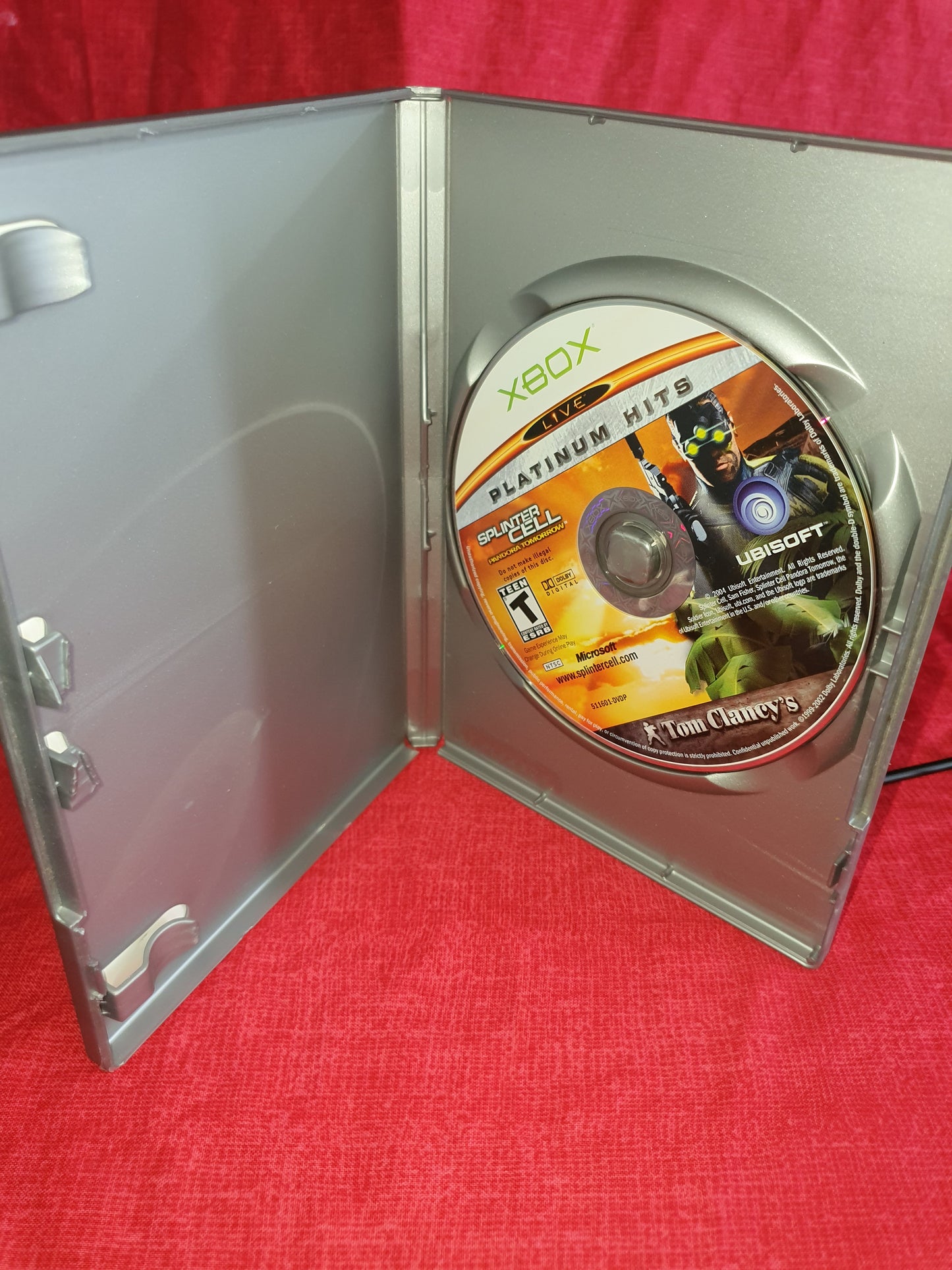 Splinter Cell Pandora Tomorrow (Microsoft Xbox, 2004) Videogame Disc Near Mint