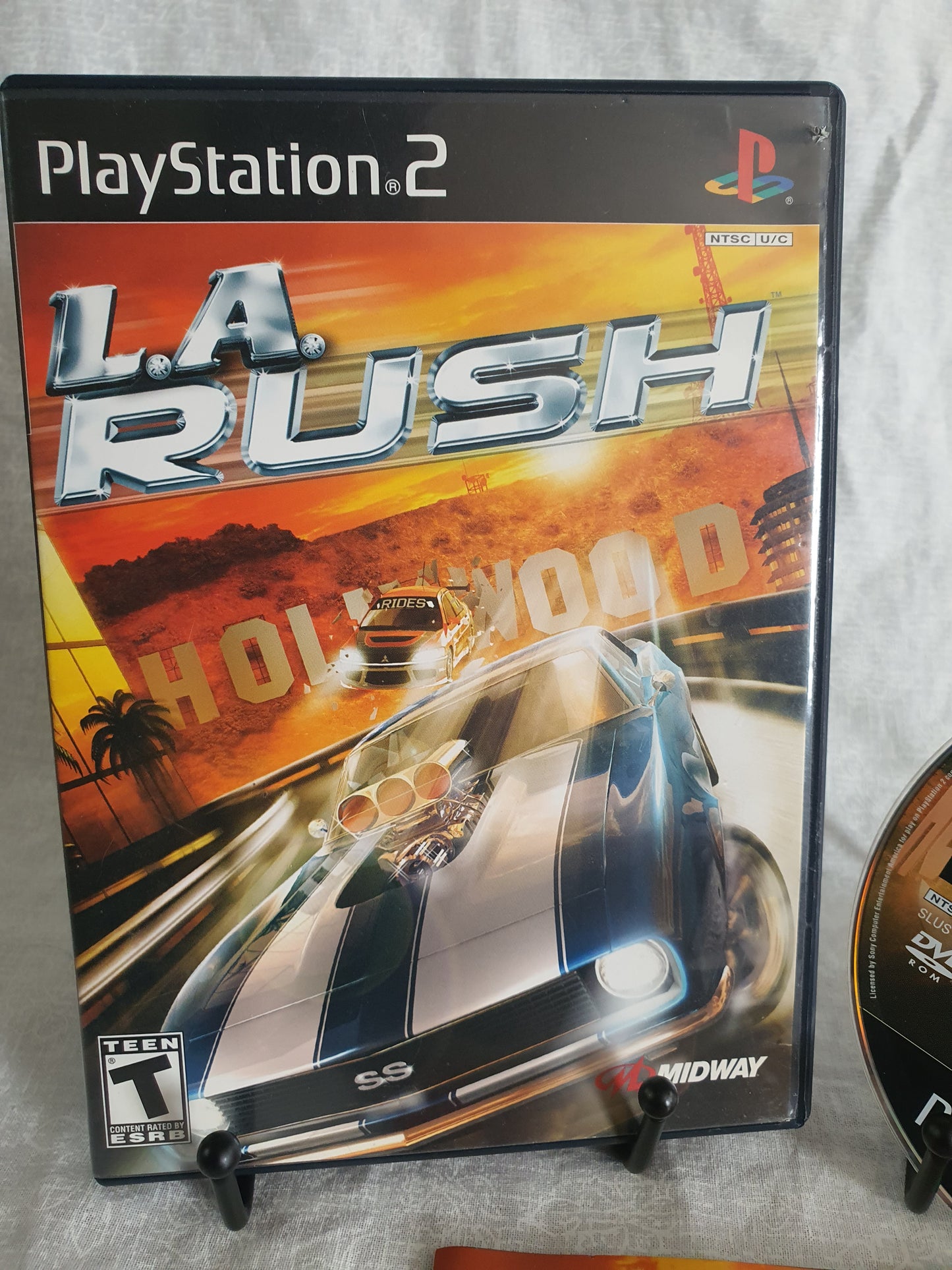 LA Rush (PlayStation 2, PS2, 2005) Complete Registration Game Disc Near Mint