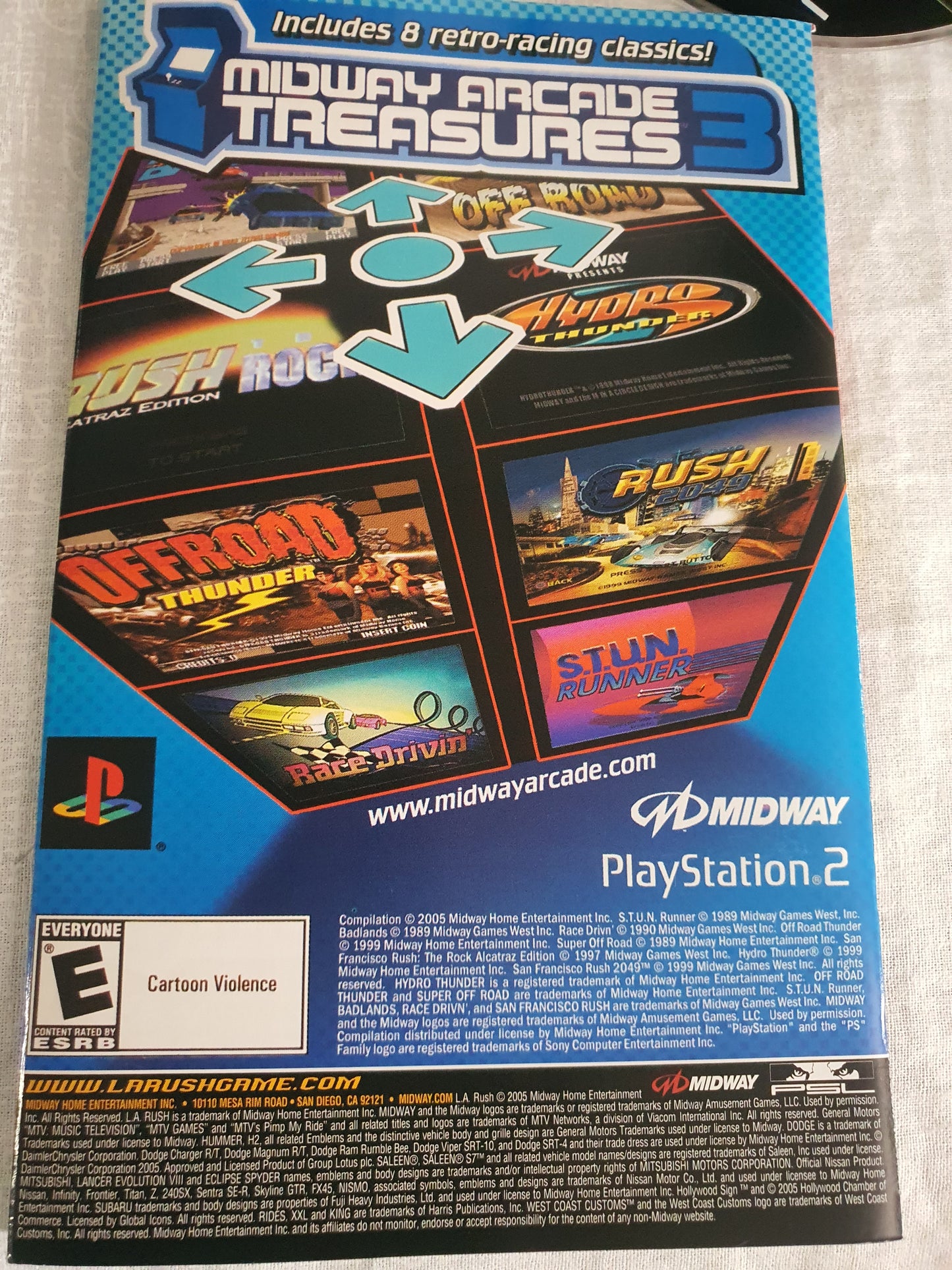 LA Rush (PlayStation 2, PS2, 2005) Complete Registration Game Disc Near Mint