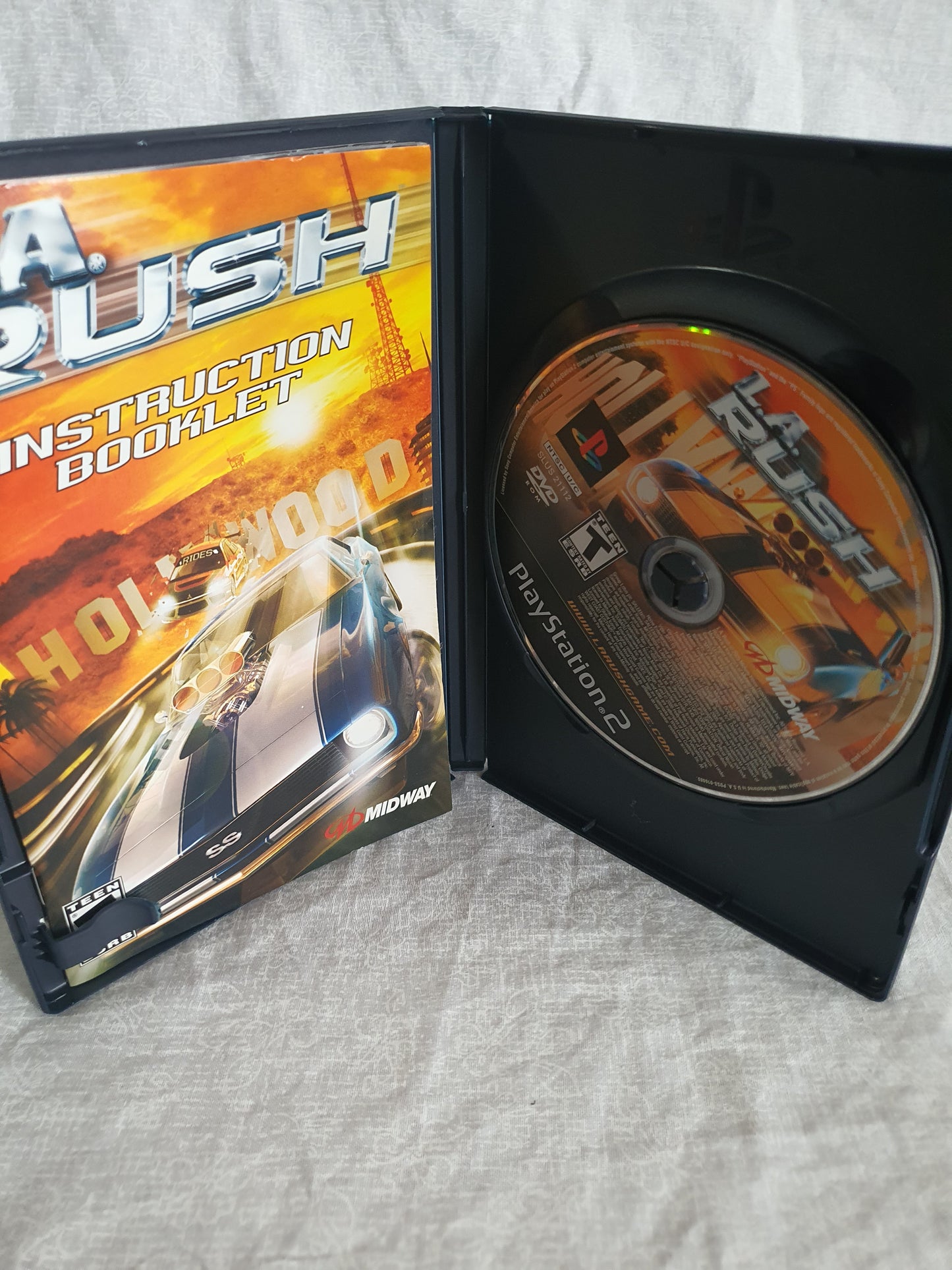 LA Rush (PlayStation 2, PS2, 2005) Complete Registration Game Disc Near Mint