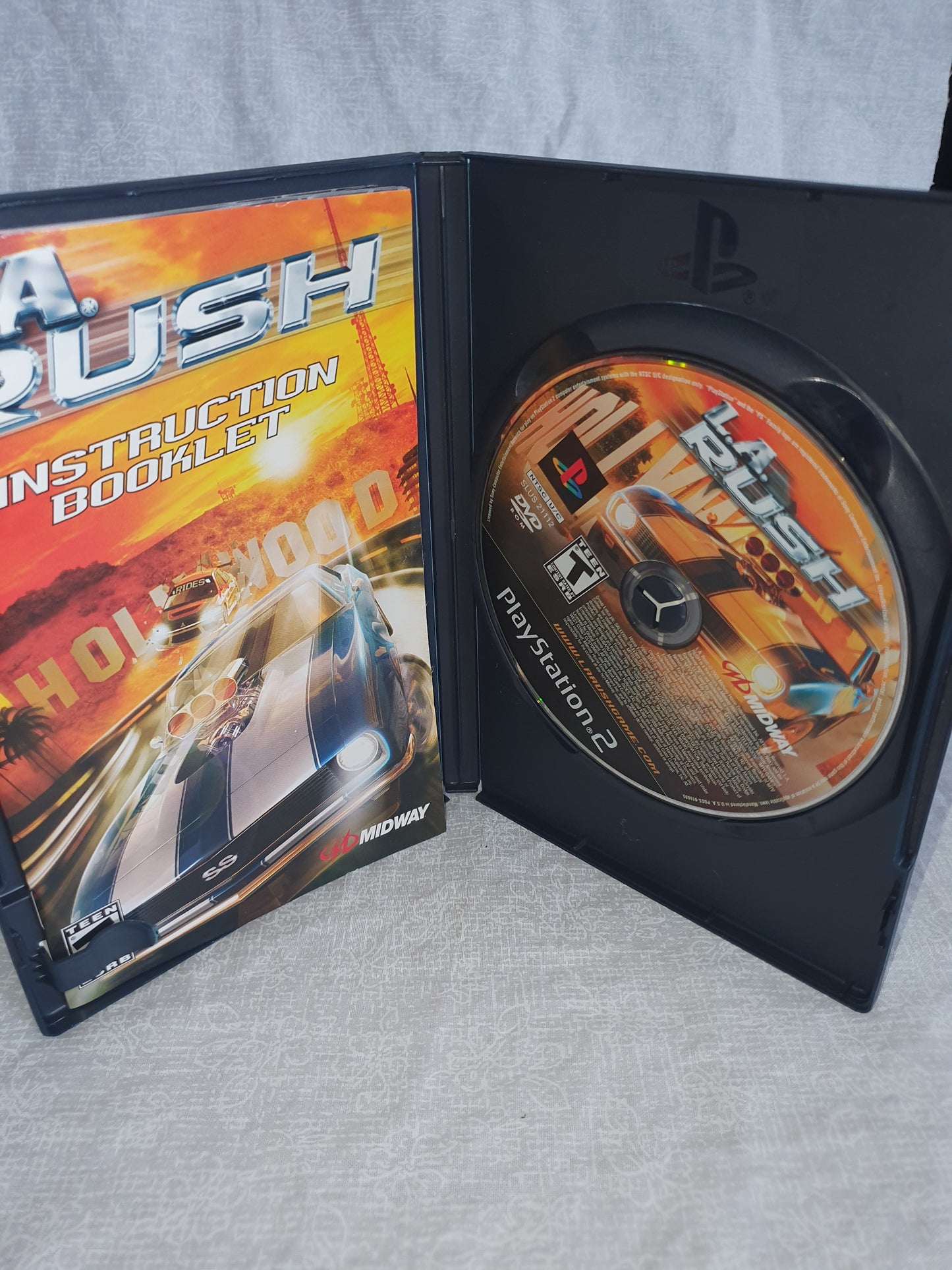 LA Rush (PlayStation 2, PS2, 2005) Complete Registration Game Disc Near Mint