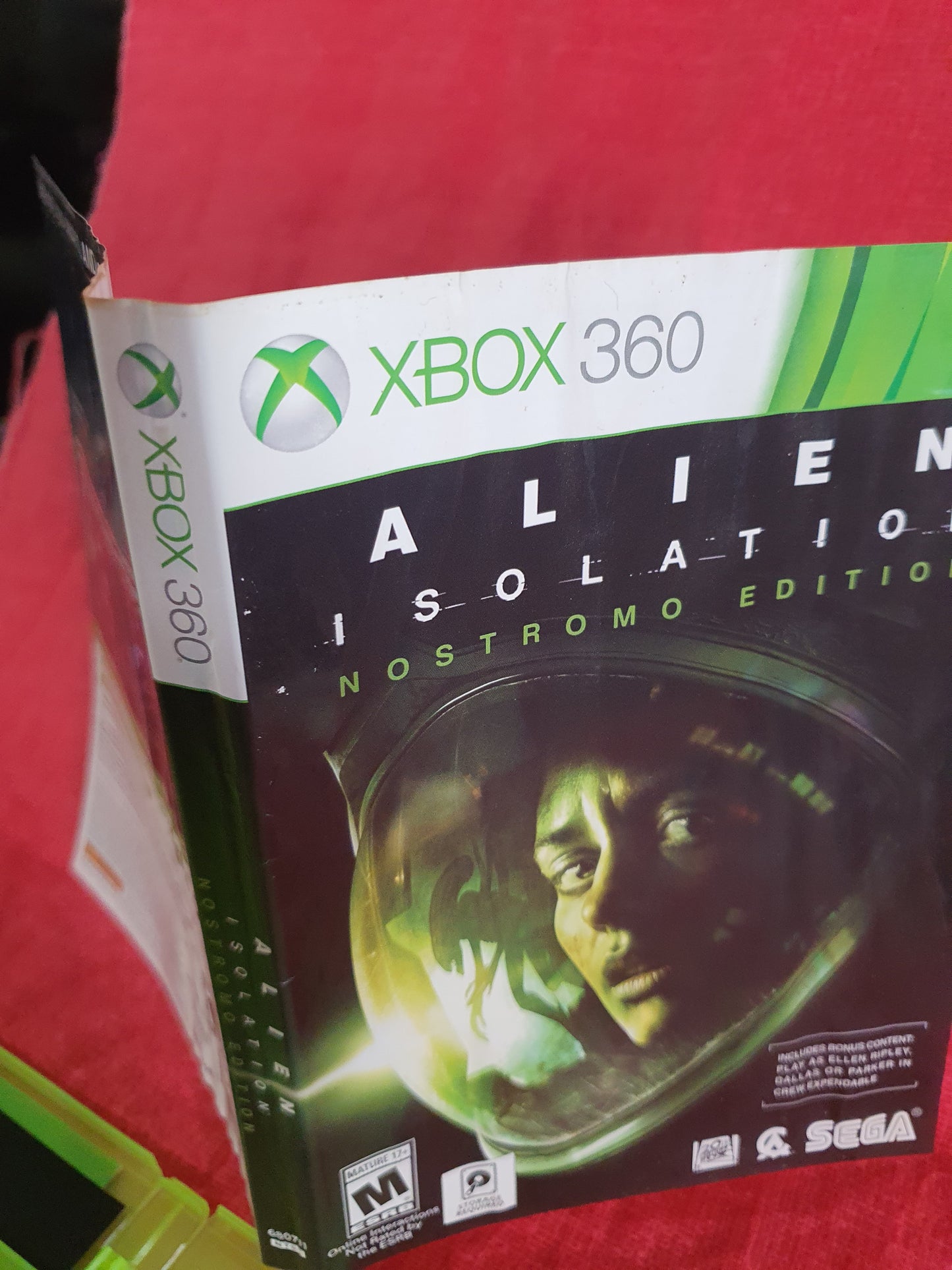 Alien: Isolation Nostromo Edition (Xbox 360, 2014) Complete Game Disc Near Mint