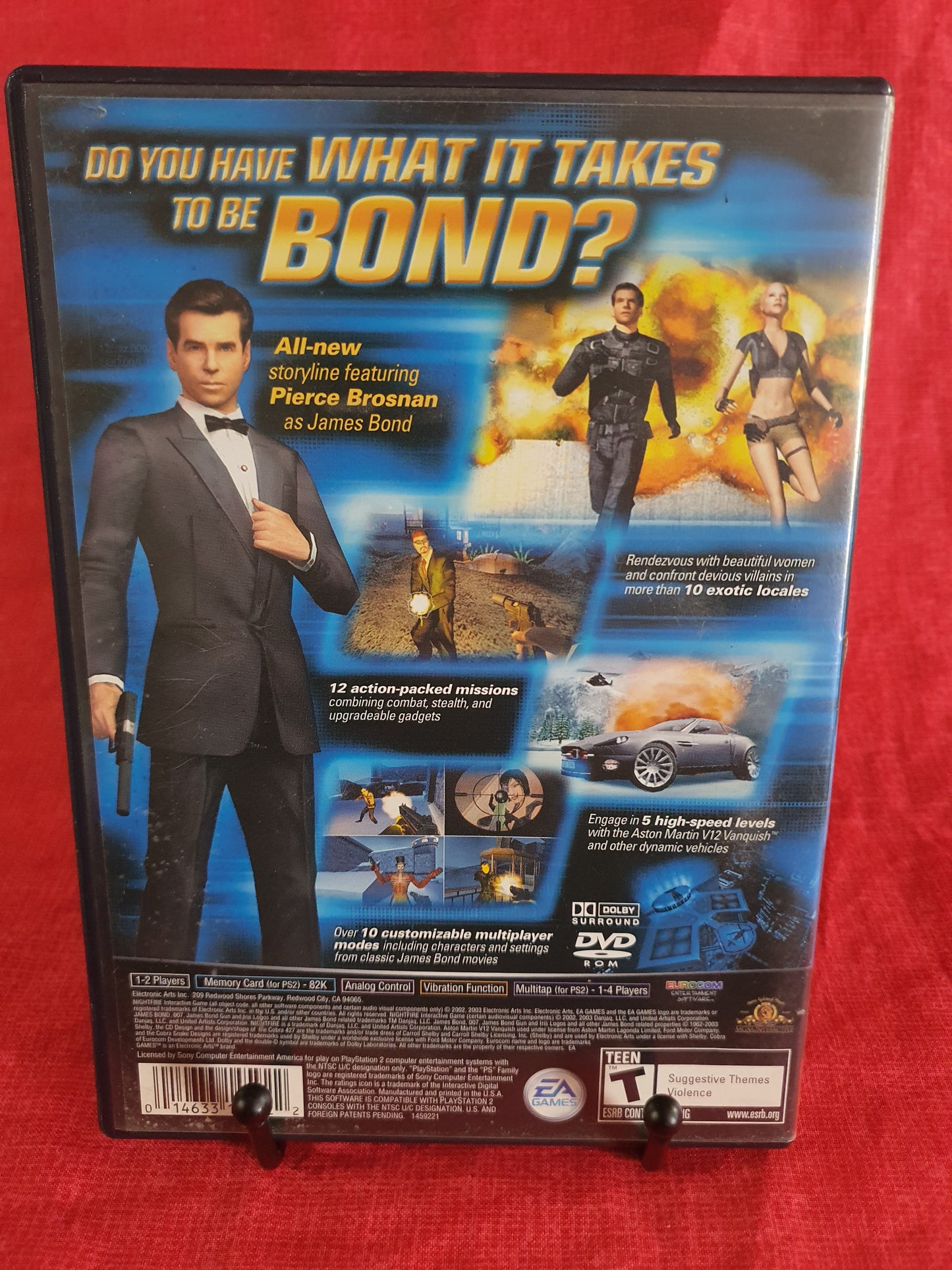 007: NightFire (Sony PlayStation 2, 2002) Complete Registration Card Near Mint