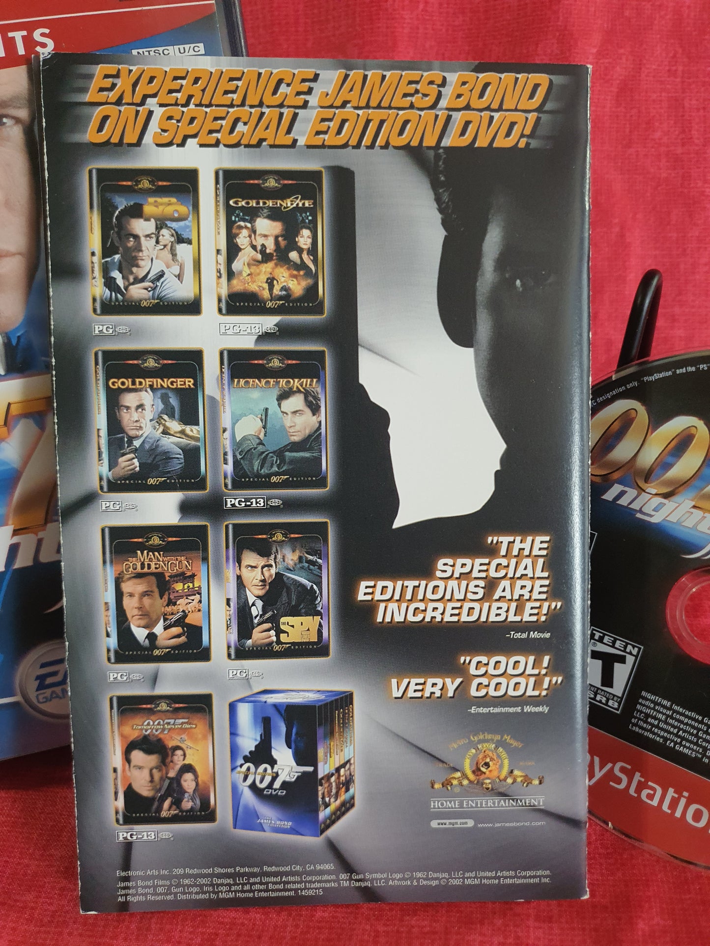 007: NightFire (Sony PlayStation 2, 2002) Complete Registration Card Near Mint