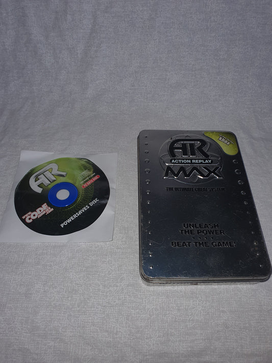 Action Replay Max Original Xbox Games Powersaves PC Data Disc AR and Metal Case