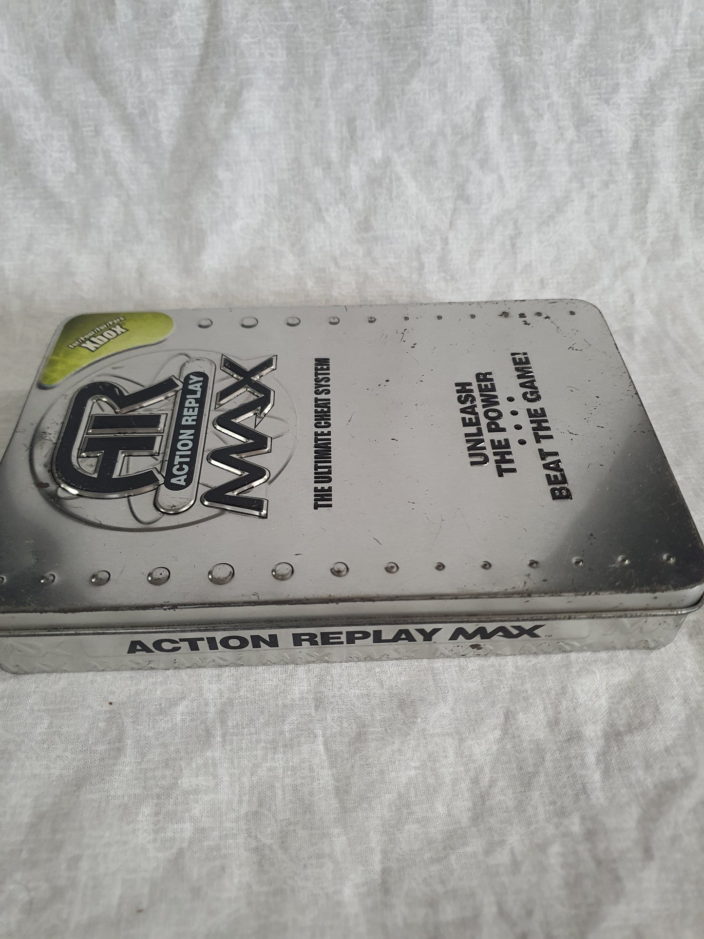 Action Replay Max Original Xbox Games Powersaves PC Data Disc AR and Metal Case