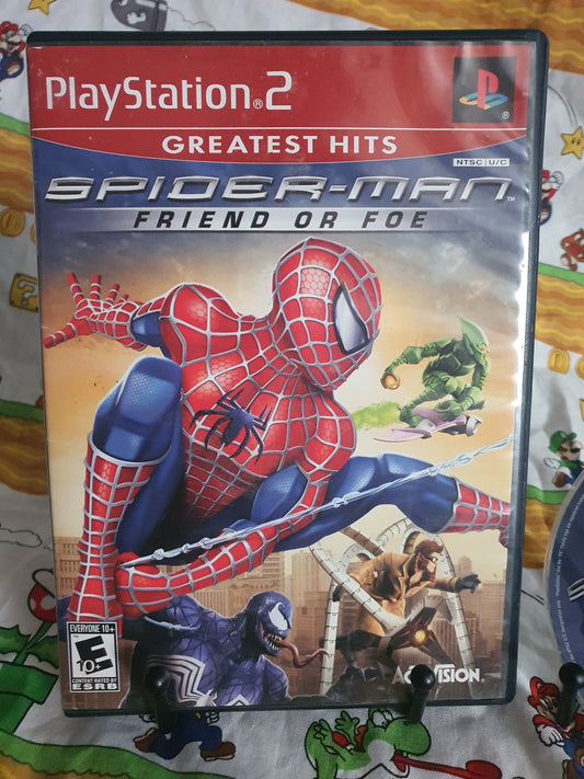Spider-Man: Friend or Foe (Sony PlayStation 2, PS2, 2007) Game Disc Near Mint