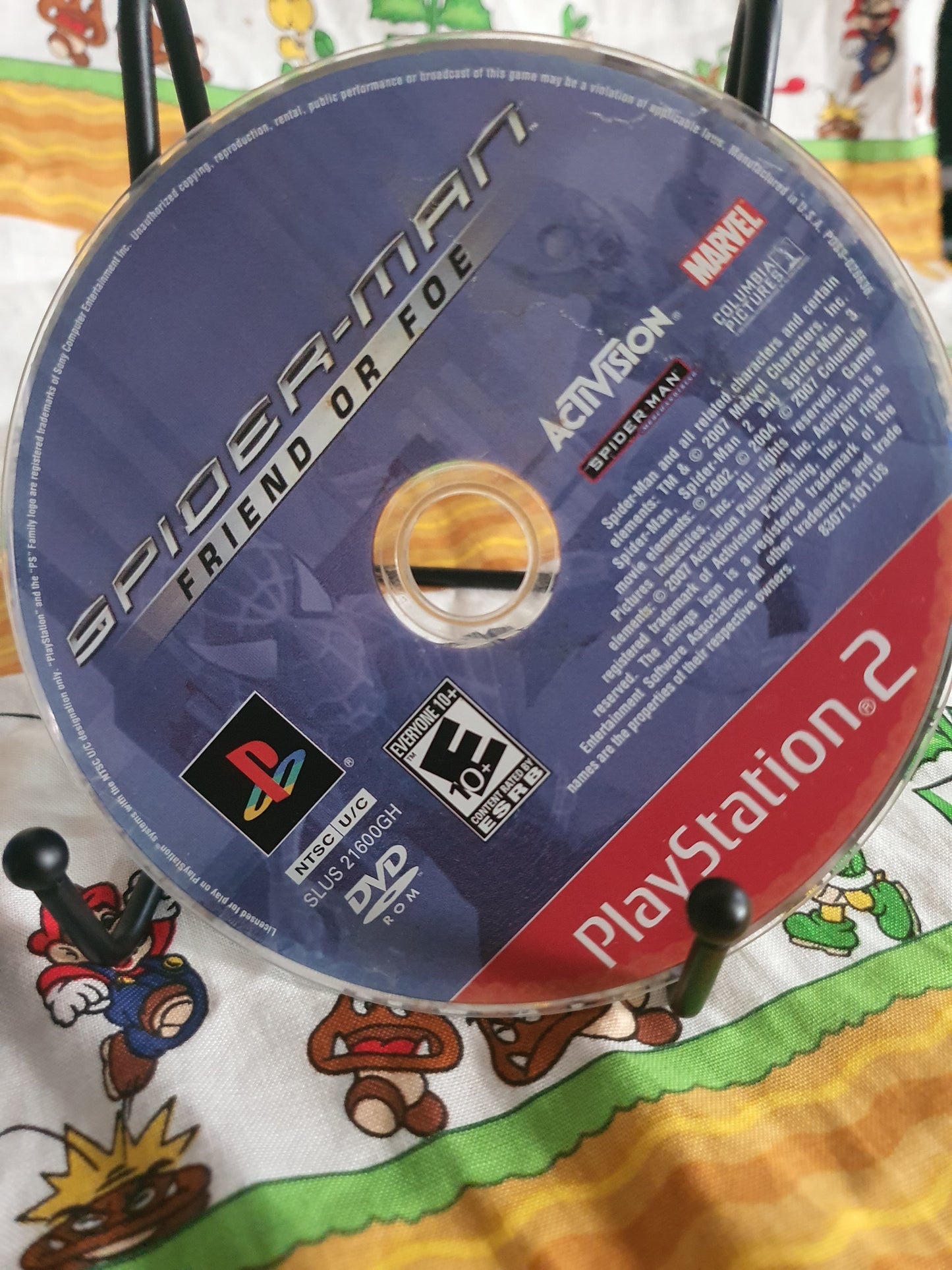 Spider-Man: Friend or Foe (Sony PlayStation 2, PS2, 2007) Game Disc Near Mint