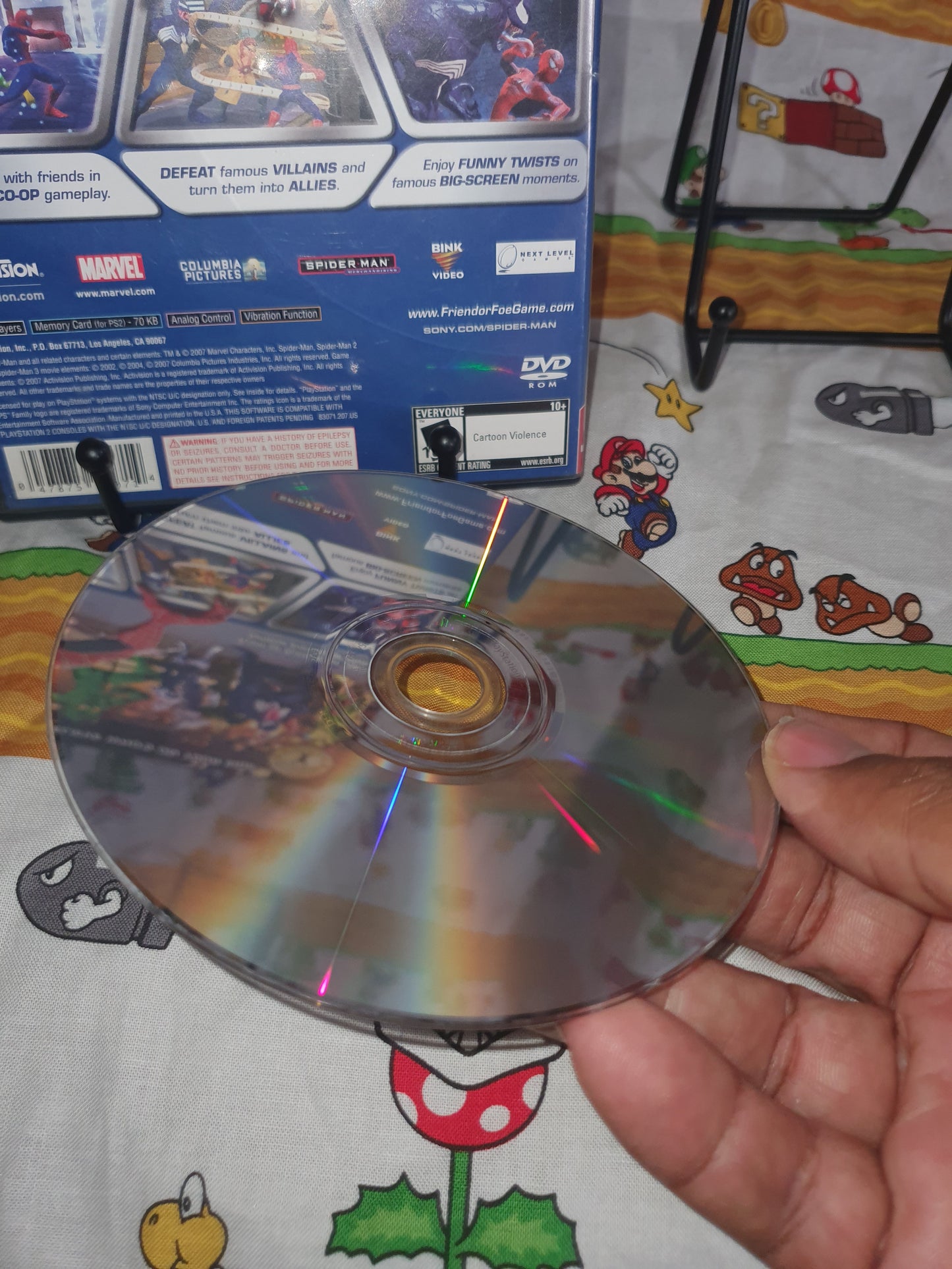 Spider-Man: Friend or Foe (Sony PlayStation 2, PS2, 2007) Game Disc Near Mint