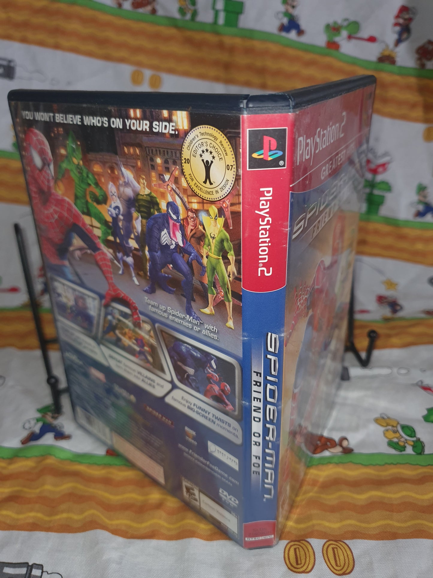 Spider-Man: Friend or Foe (Sony PlayStation 2, PS2, 2007) Game Disc Near Mint