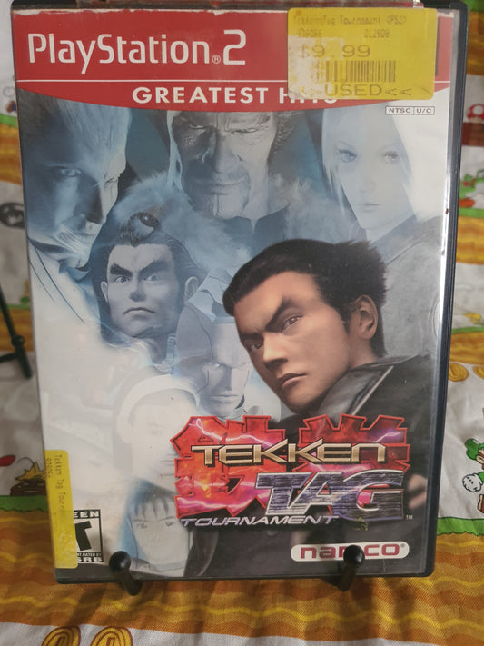 Tekken Tag Tournament (PlayStation 2, 2002) Game Disc Near Mint Clean Tested