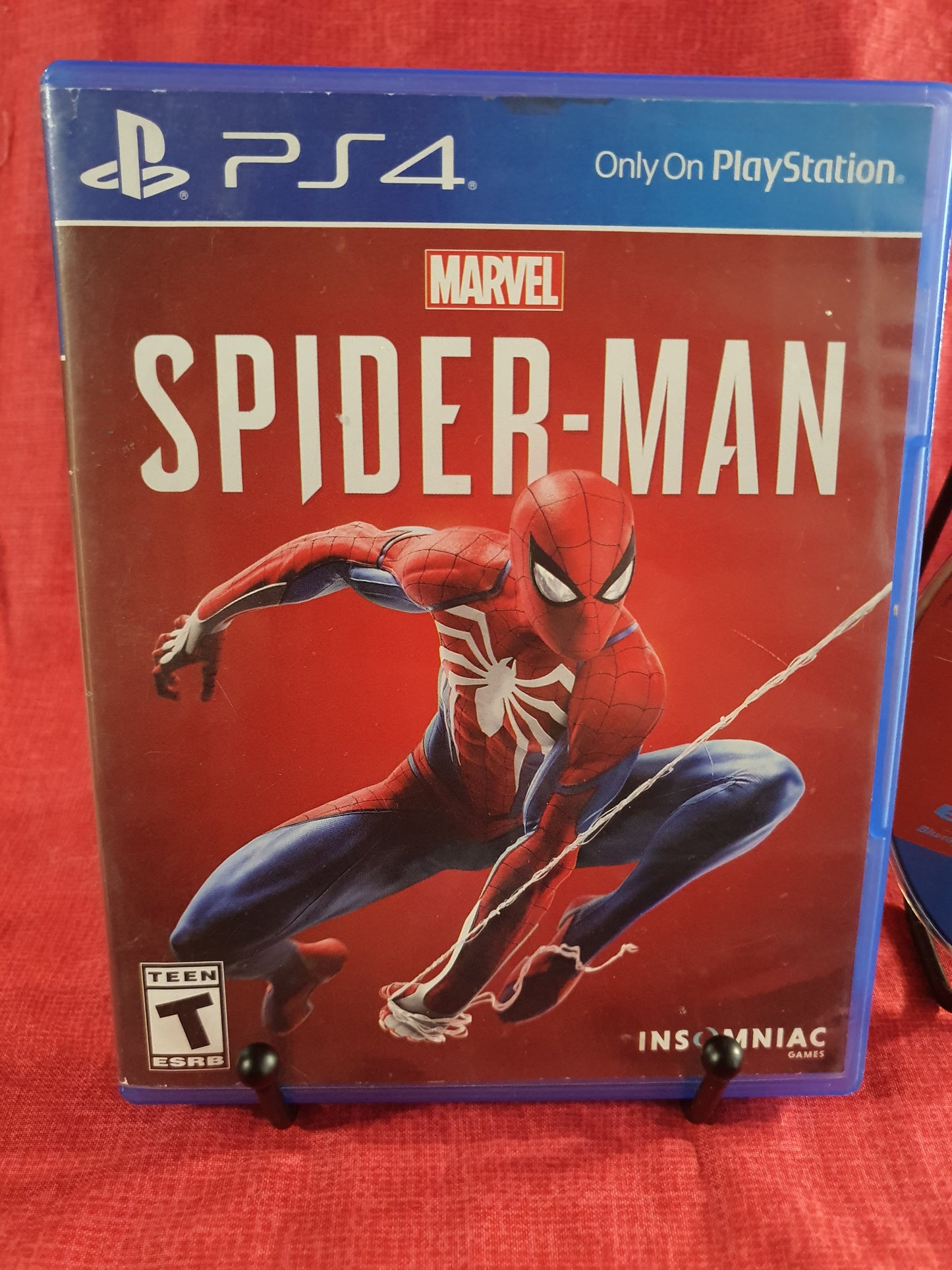 Marvel's Spider-Man (PlayStation 4, 2018) Complete Reversible Cover Disc Good