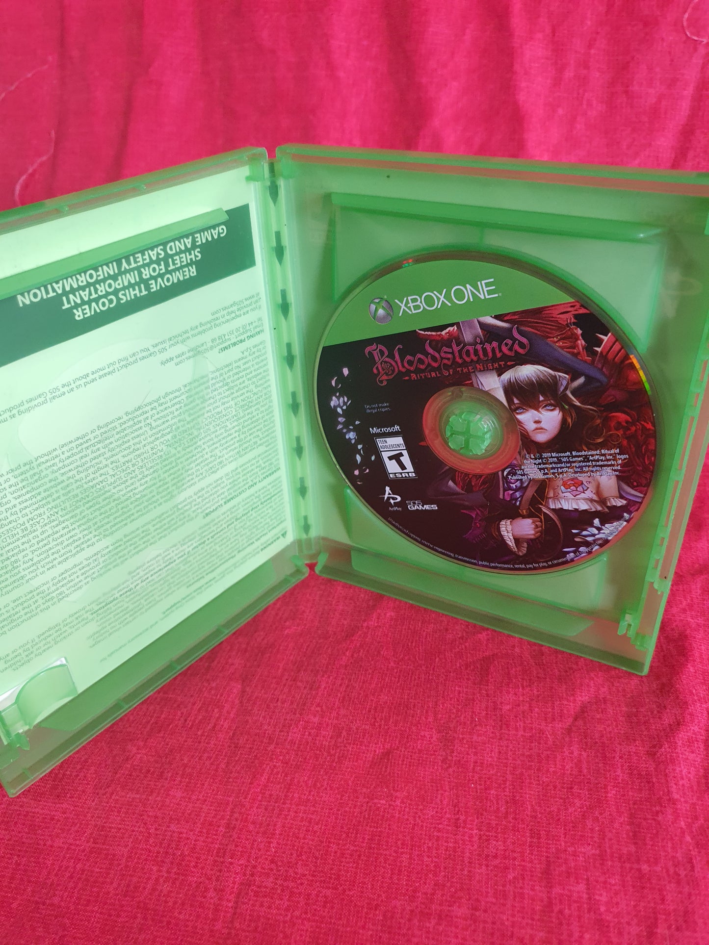 Bloodstained - Ritual Of The Night (Xbox One, 2019) Complete Disc Very Good