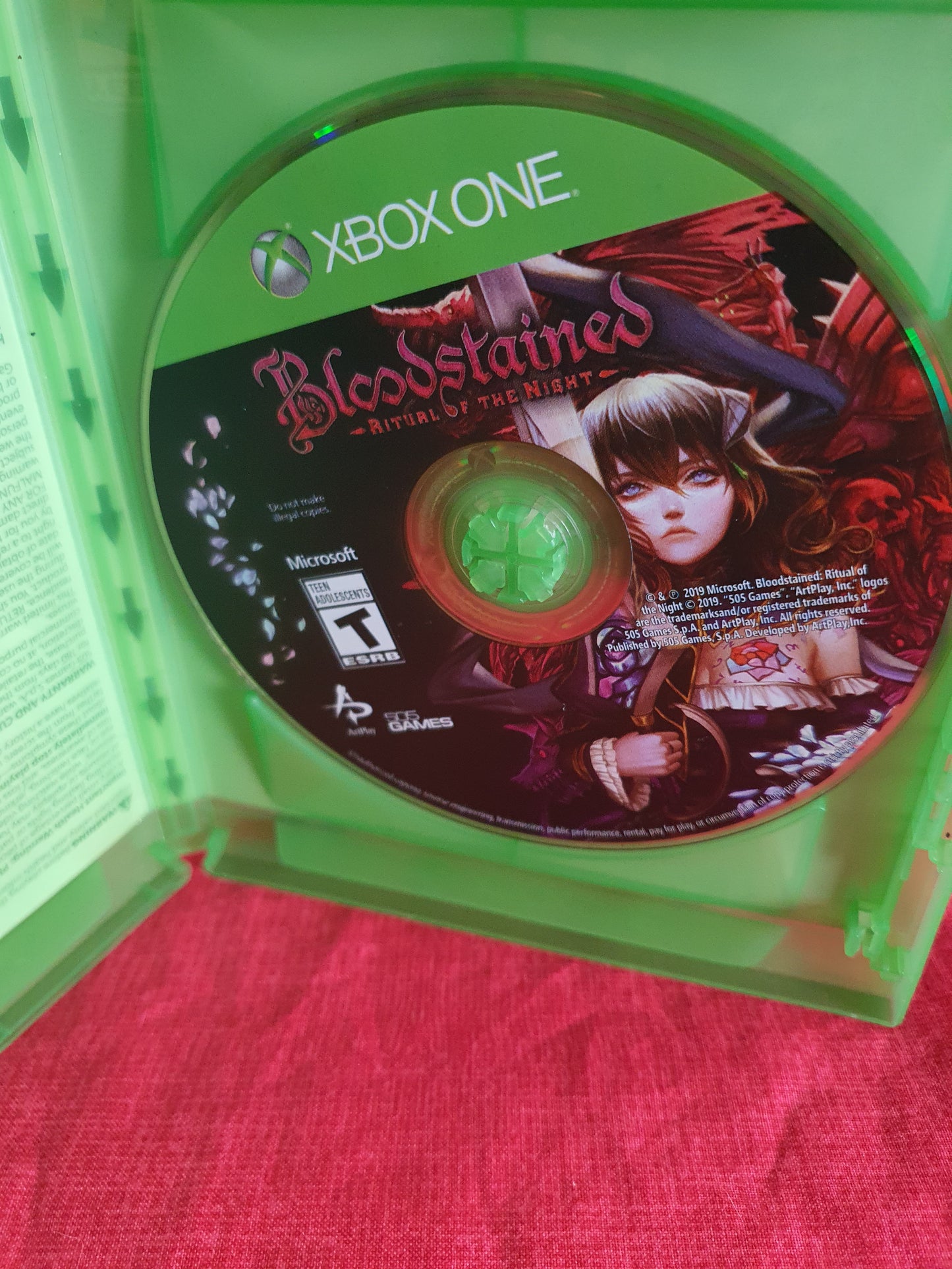Bloodstained - Ritual Of The Night (Xbox One, 2019) Complete Disc Very Good