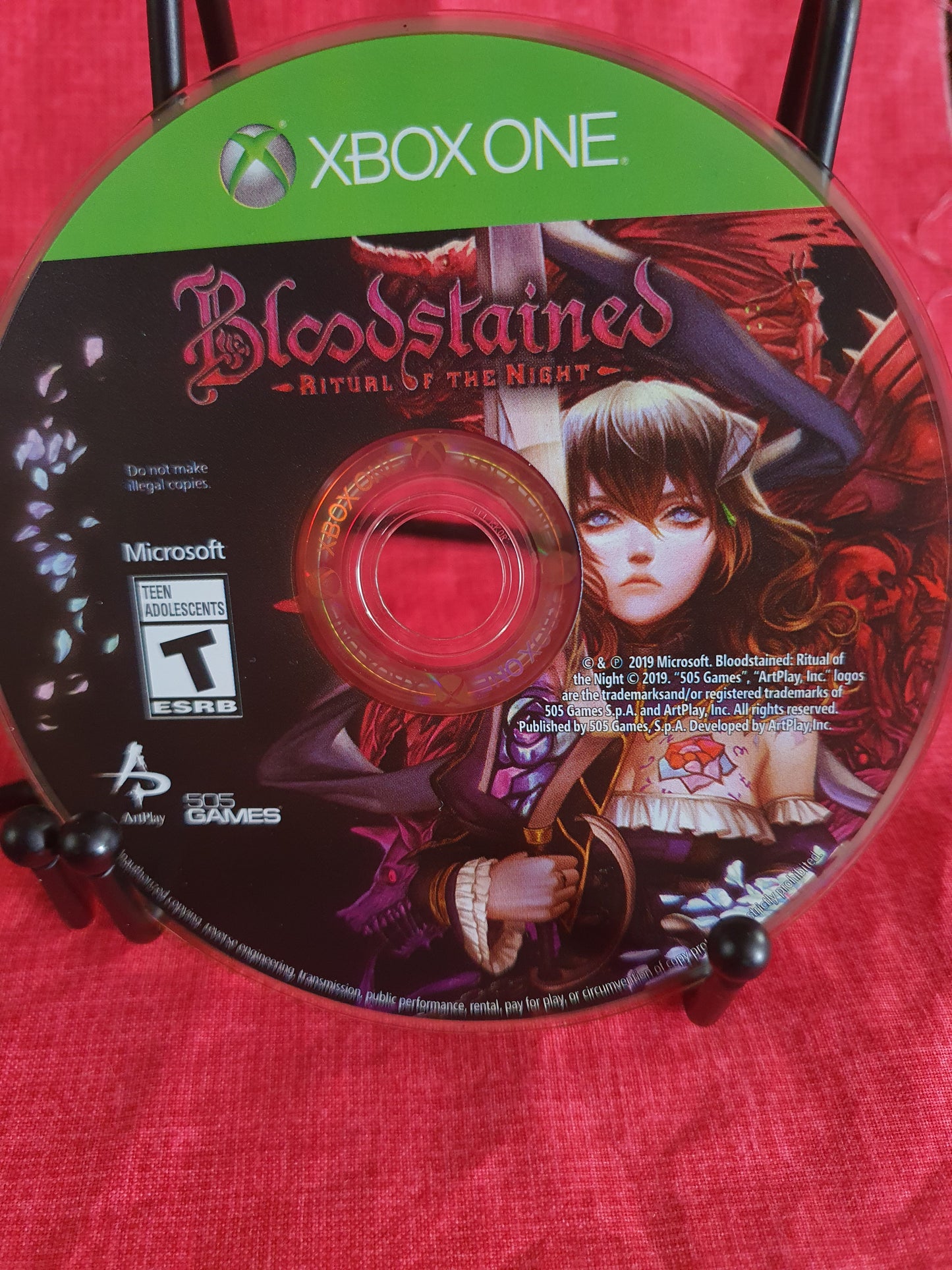 Bloodstained - Ritual Of The Night (Xbox One, 2019) Complete Disc Very Good