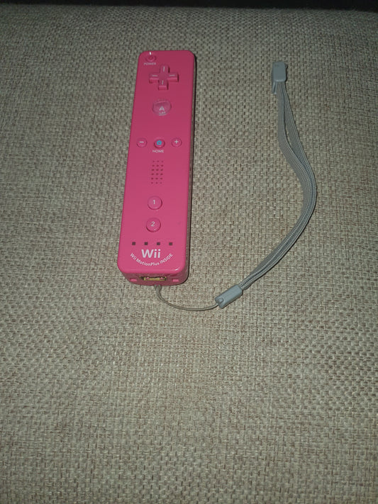 Official Wii Remote Nintendo Motion Plus Inside U OEM Controller Pink RVL-036