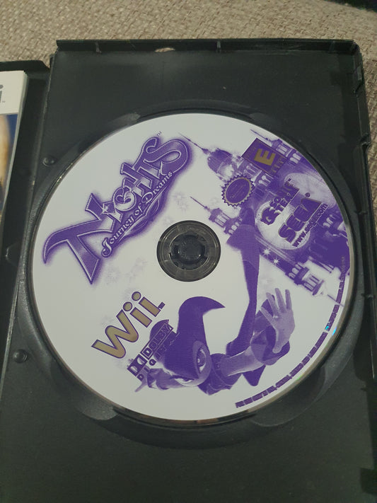 Nights: Journey of Dreams (Nintendo Wii, 2007) Tested Works Disc Manual Sega