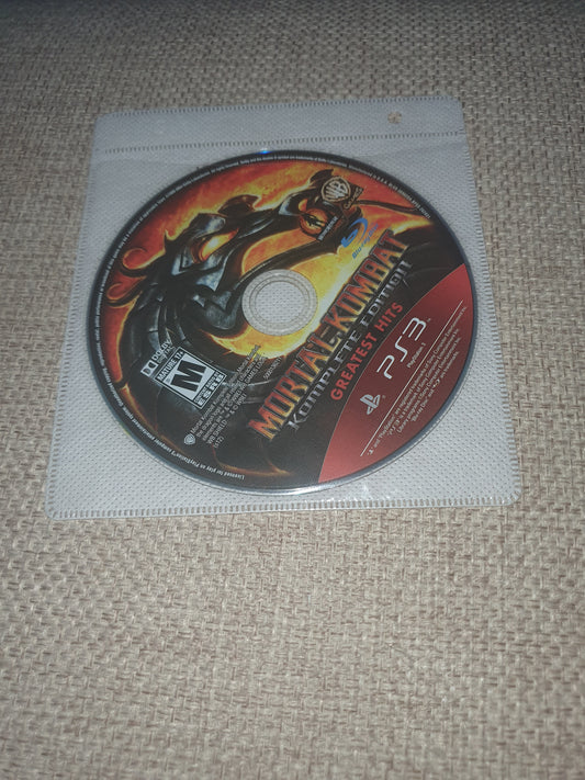 Mortal Kombat -- Komplete Edition (Sony PlayStation 3, 2012) Disc & Sleeve Good
