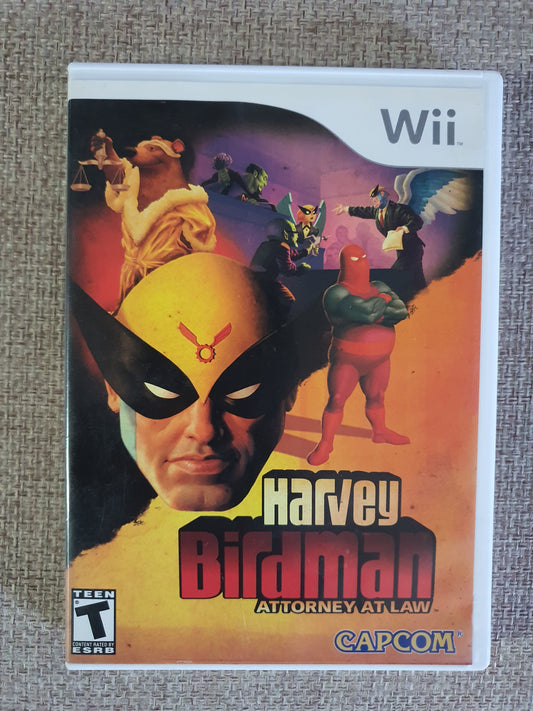 Harvey Birdman Attorney At Law Nintendo Wii Game CIB Cleaned Tested Complete NM