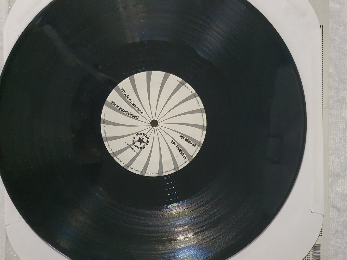 Voodoo and Serano This Is Entertainment Vinyl Maxi Single Radikal Records