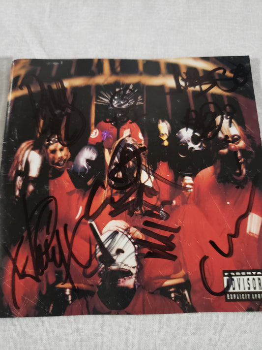 Slipknot Self Titled Signed 1st Print (CD, 2000) Roadrunner Records VG RR 8655-2
