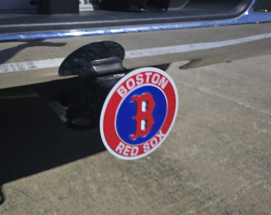 Boston Red Sox Baseball Trailer Hitch Cover Cap Plug – Fits 2" Receiver Truck SUV – Fan Gift Boston Providence Hartford