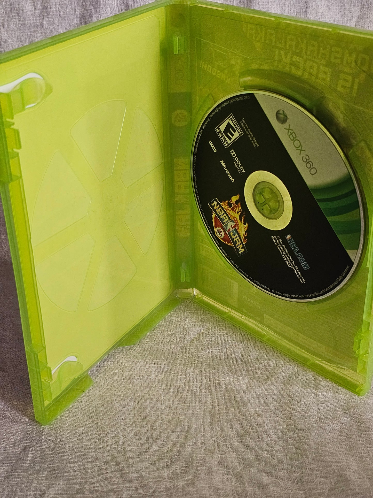 NBA Jam (Microsoft Xbox 360, 2010) Videogame Disc Very Good