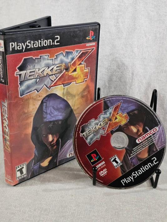 Tekken 4 (Sony PlayStation 2, 2005) Black Label Disc Very Good