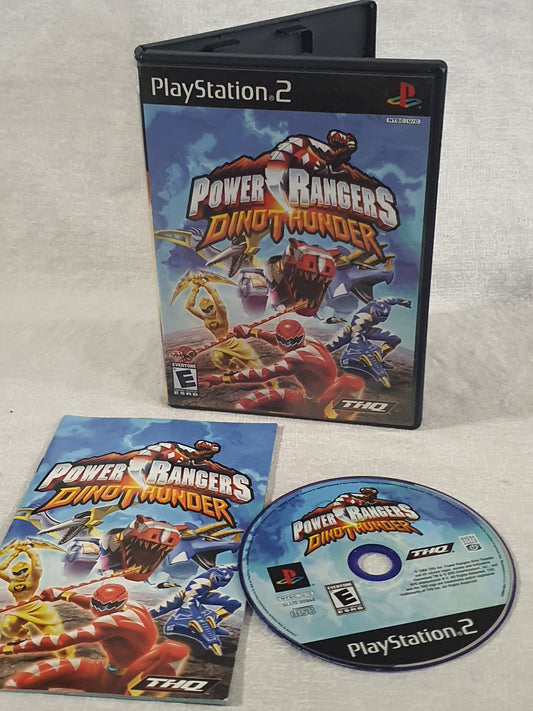 Power Rangers Dino Thunder PS2 PlayStation 2 2004 Action Tested Very Good Complete Collector THQ Bandai Original Superhero Classic Game