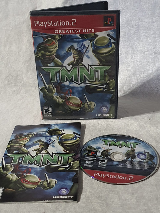 TMNT Teenage Mutant Ninja Turtles PS2 PlayStation 2 2007 Action Tested Very Good Complete Collector Ubisoft Movie Tie-In Original Game
