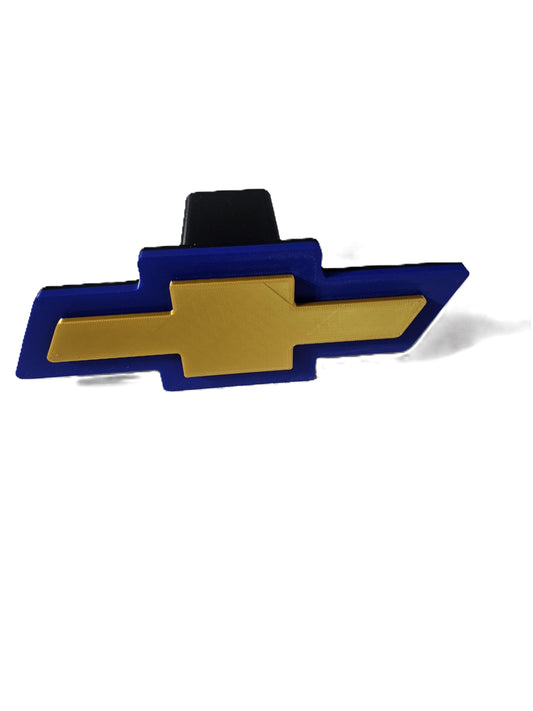 Blue Gold Chevrolet Chevy Truck Black Bowtie Cover Plug Cap Hitch Silverado 1500