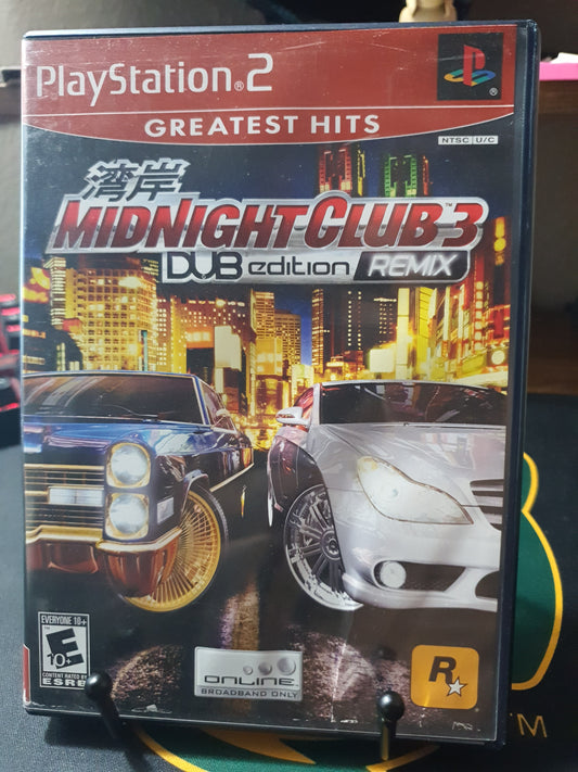 Midnight Club 3: Dub Remix (Sony PlayStation 2, 2006) Rockstar Complete CIB NM